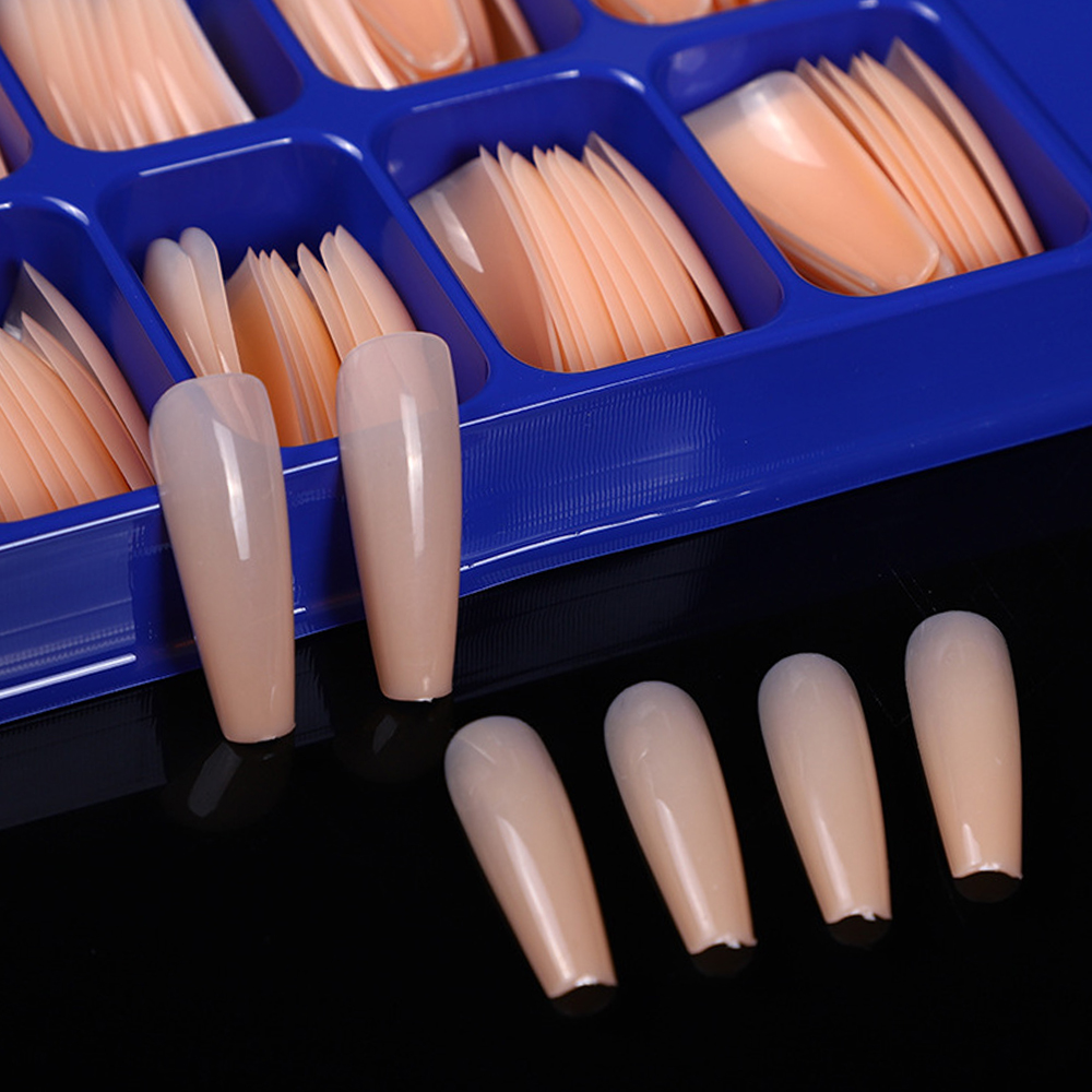 Best of 100pcs Nude Acrylic Extension Fake Nails Keen French Long Ballet False Nail DIY Nail Coffin Artifical Acrylic Tips Nail Art Tool Reviews & Tips