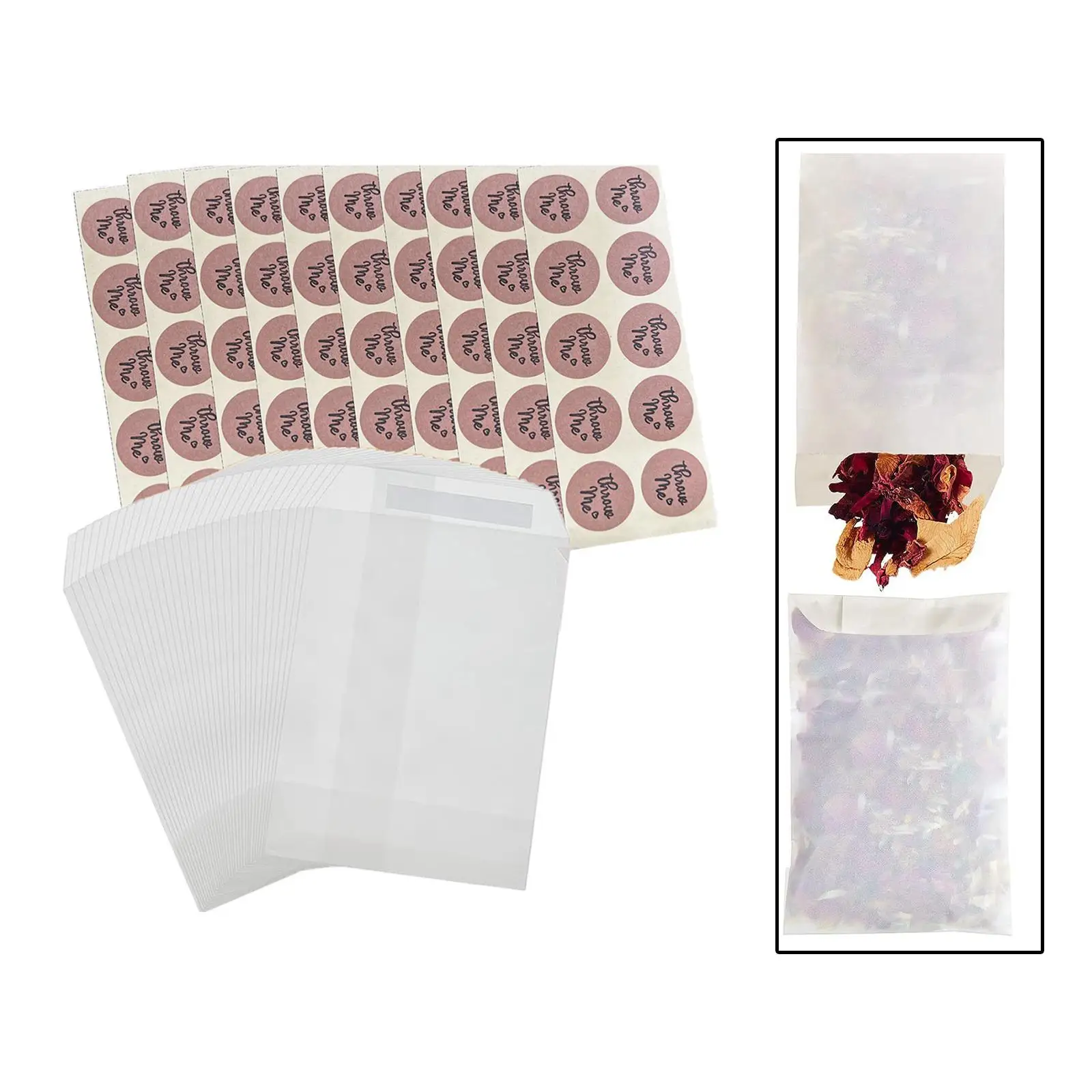 100 Pieces Wedding Favor Bags Paper Bags for Party Favor Candies