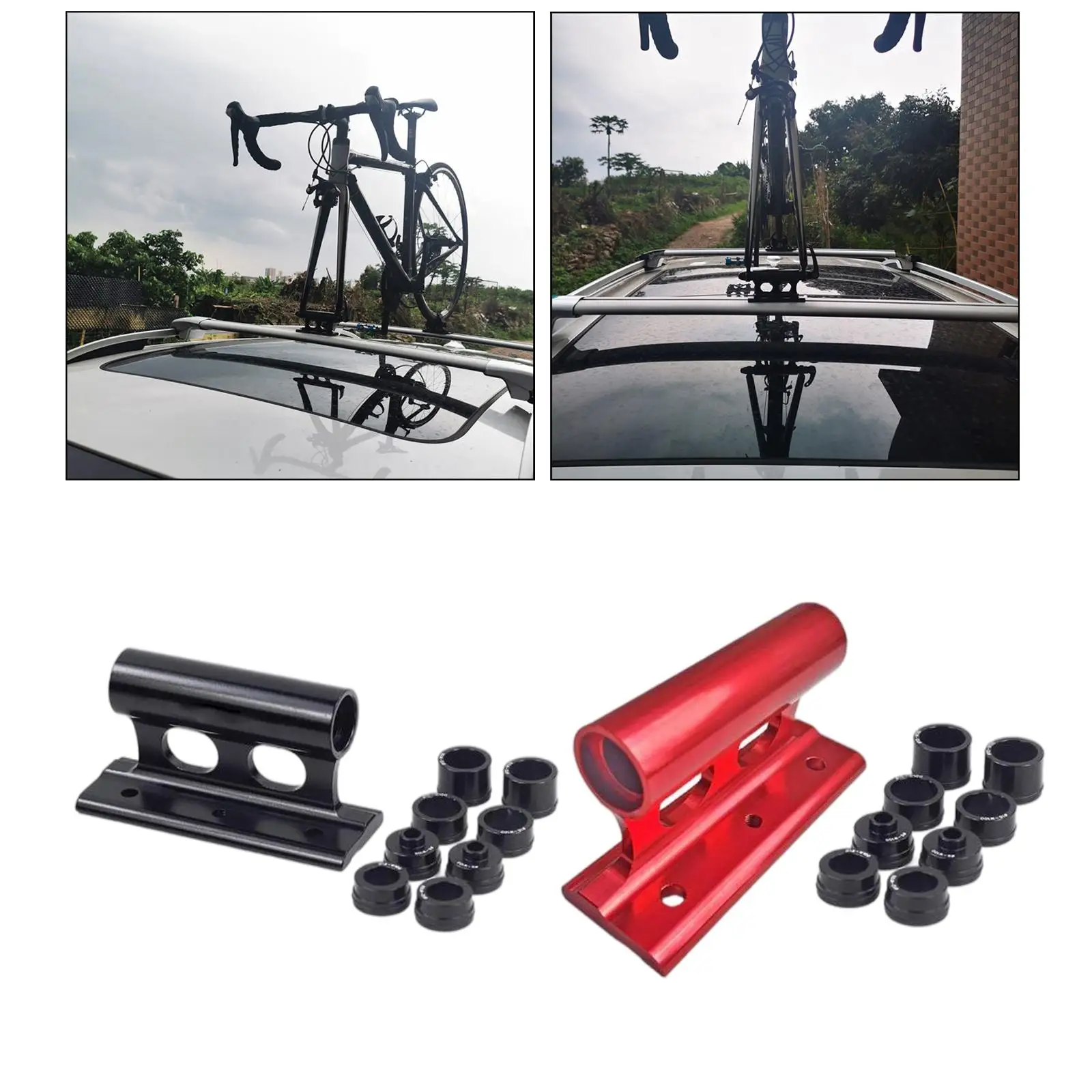 2x Bike Car Roof Mount Rack  SUV Mount Block  Carrier Holder