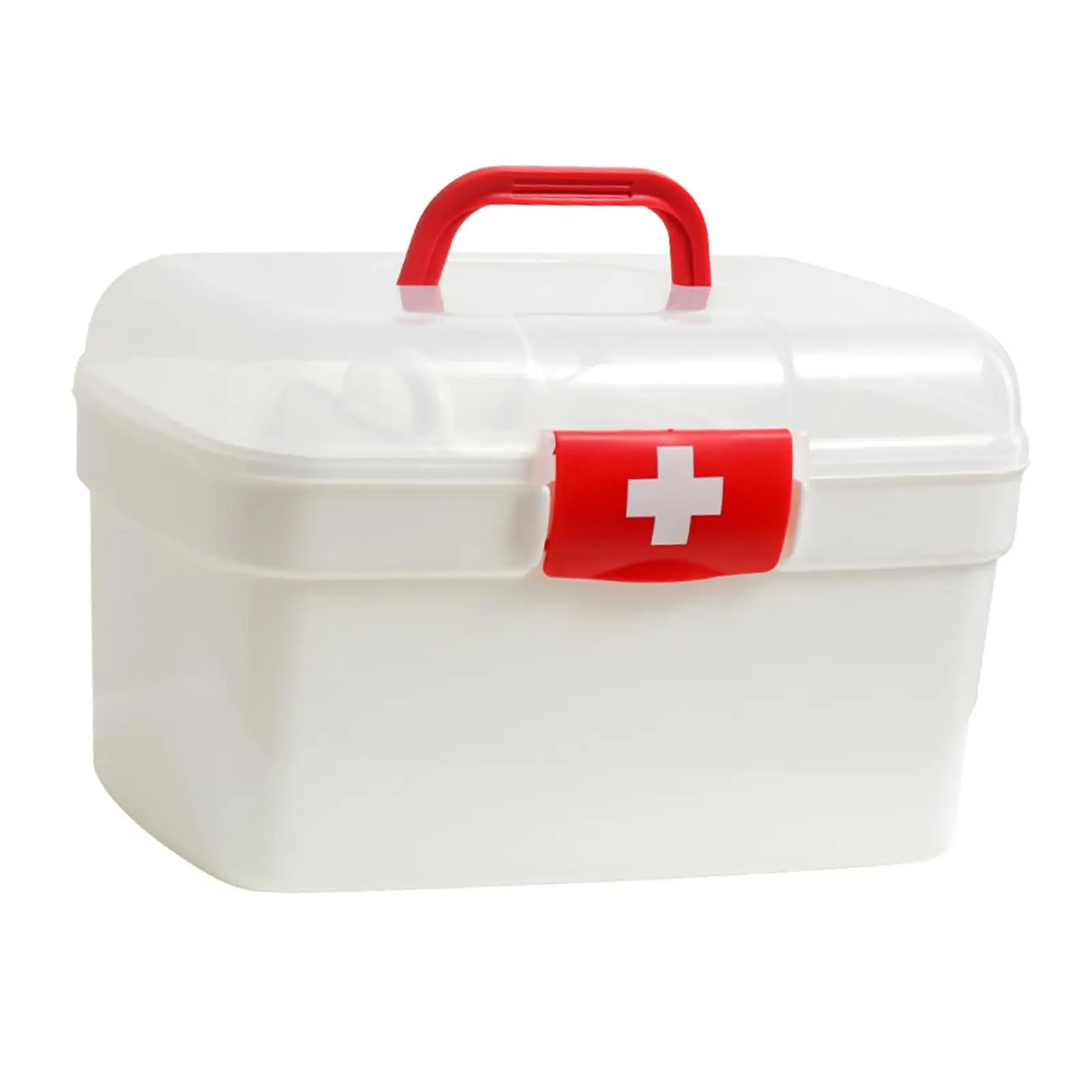 First Aid Storage Box Portable Bin for Outdoor Activities Office Travel