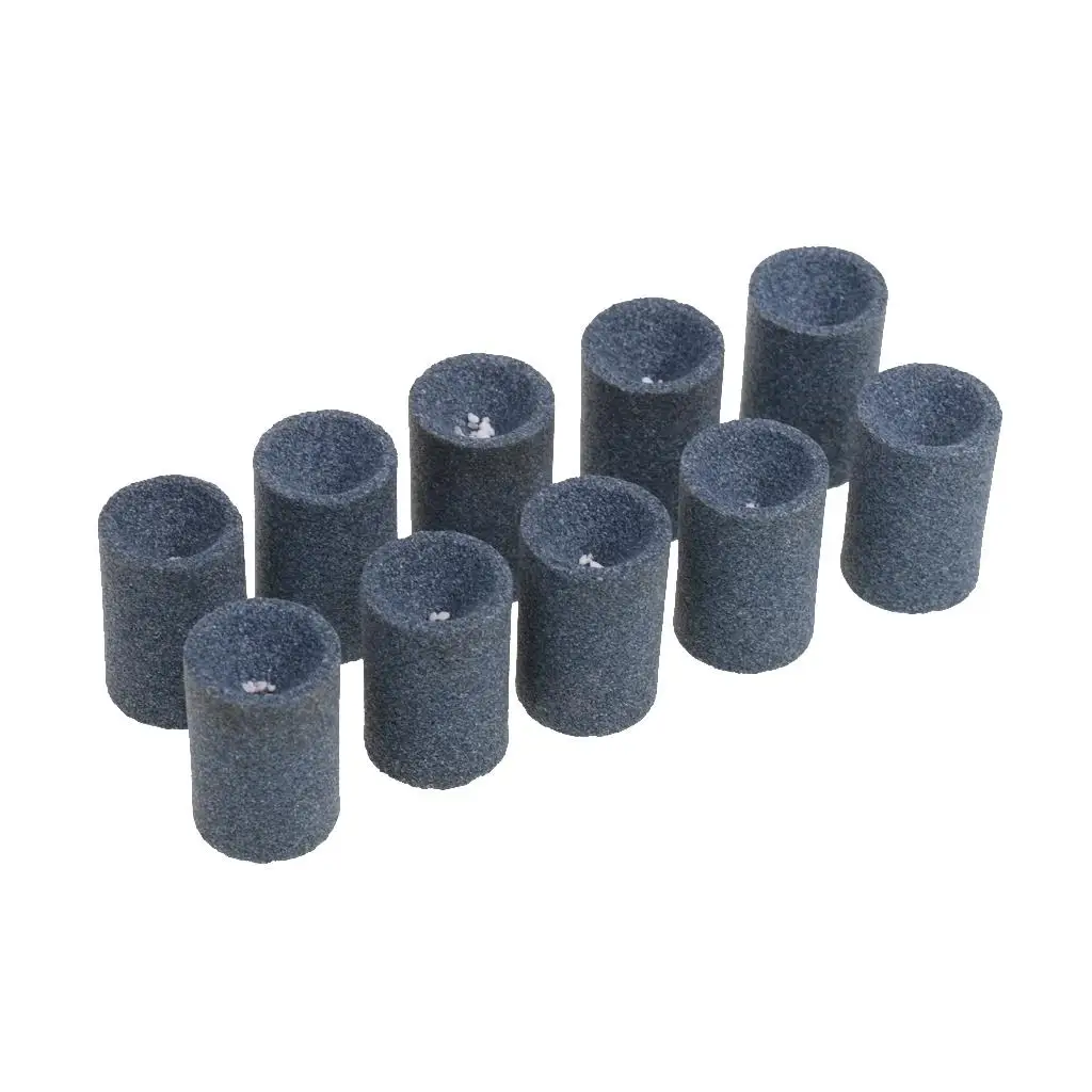 MagiDeal 10Pcs Round Professional Dart Sharpener Accessory Sand Stone Brokers for Steel Tip Point Needle Darts Sharpening Stone