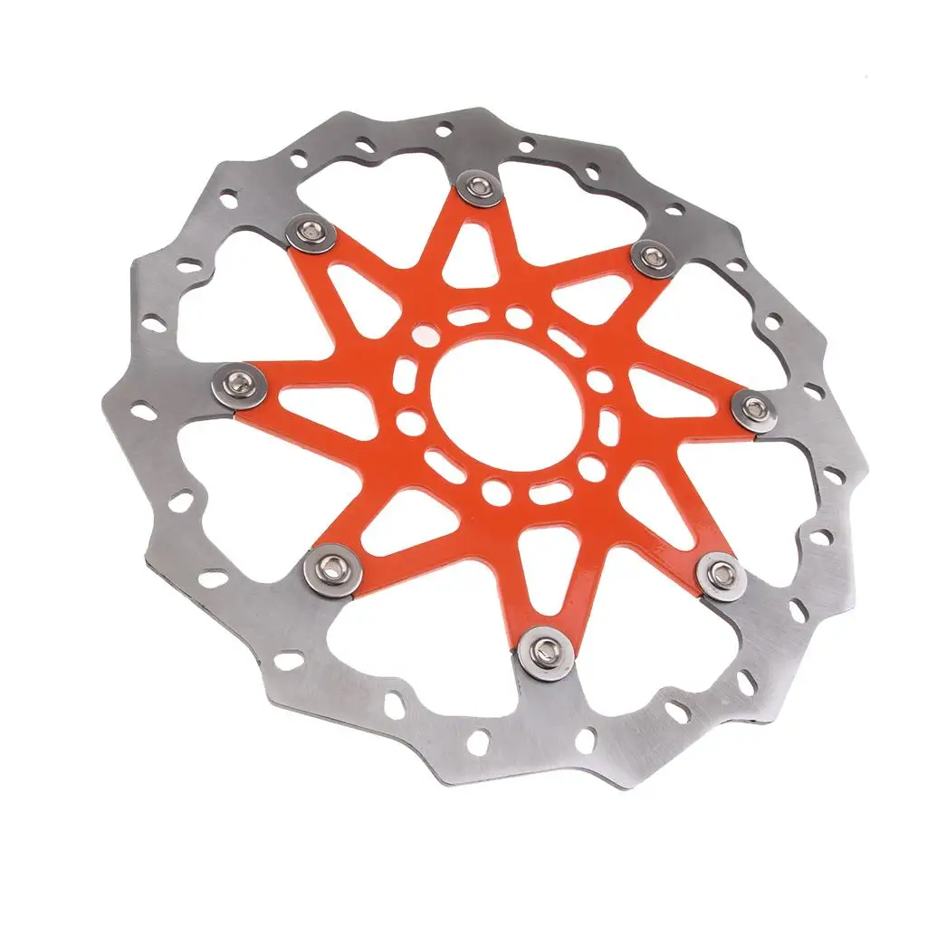 Orange Aluminium Wave Break Disc Front For  125 200 390 ABS  2013-16