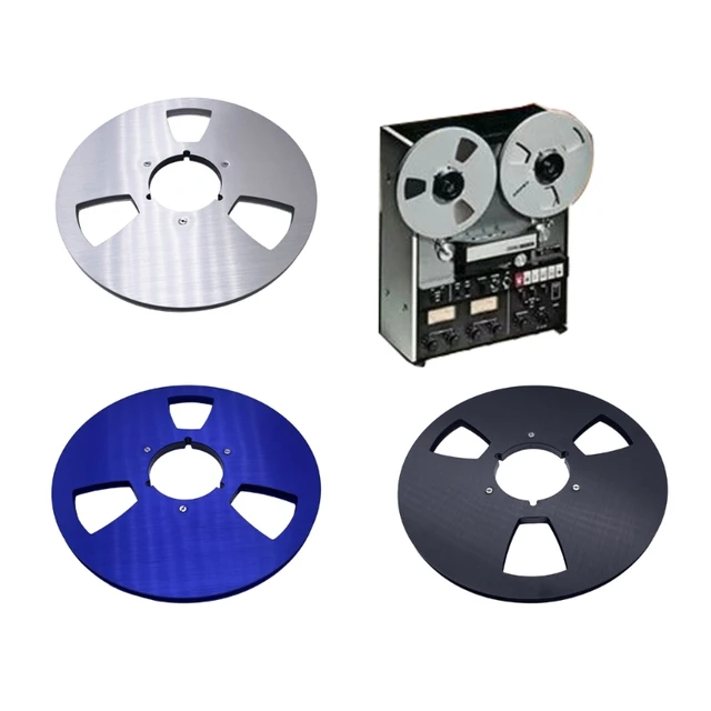 Metal Takeup Reel Opening Machine Parts 3 Hole 1/4 10 Inch Empty Reel for  Reel To Reel Tape Recorder - AliExpress