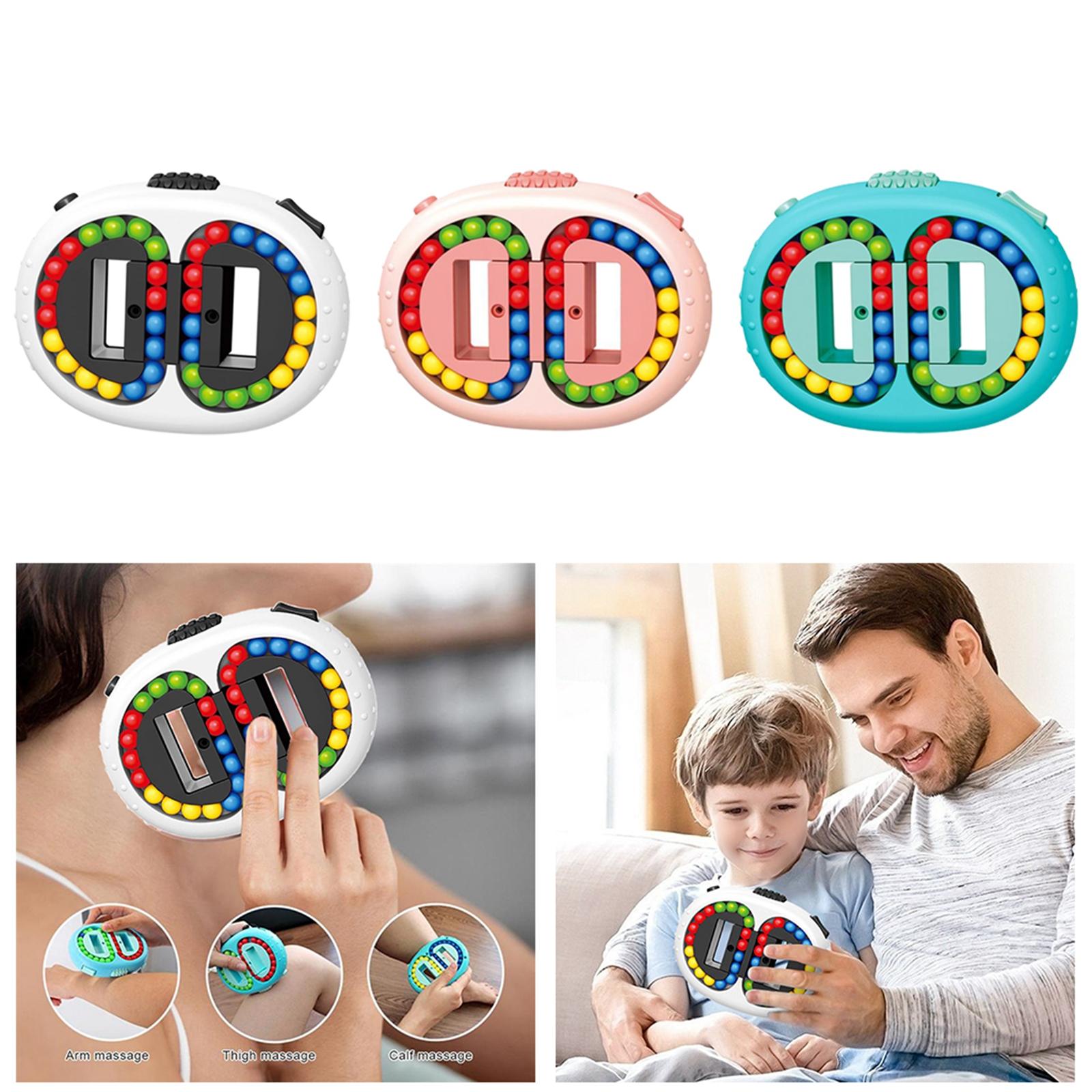 Bean Cubes Toys, Rotating Decompression Hand Eye Coordination Puzzle Educational Gifts 3D Puzzles Fingertip  Tops  Toy