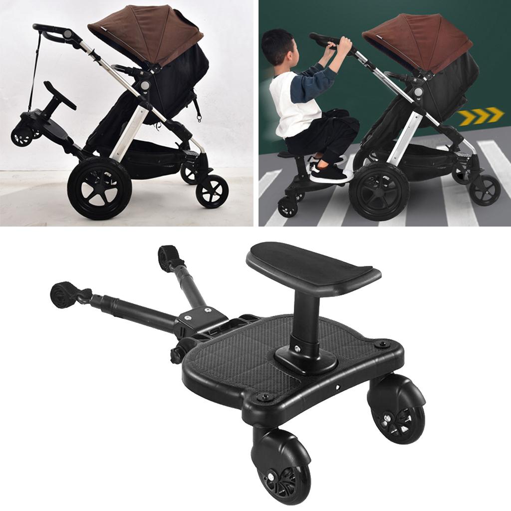 Stroller Ride on Board | 2-Wheel Design + Quick Release for Easy Install and