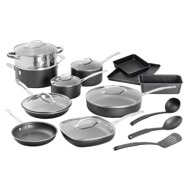  Granitestone Pots and Pans Set with Lids Nonstick 20 Piece  Complete Nonstick Cookware Set + Bakeware Set with Pot Set and Pans for  Cooking, Kitchen Cookware Sets Non-Toxic Oven & Dishwasher