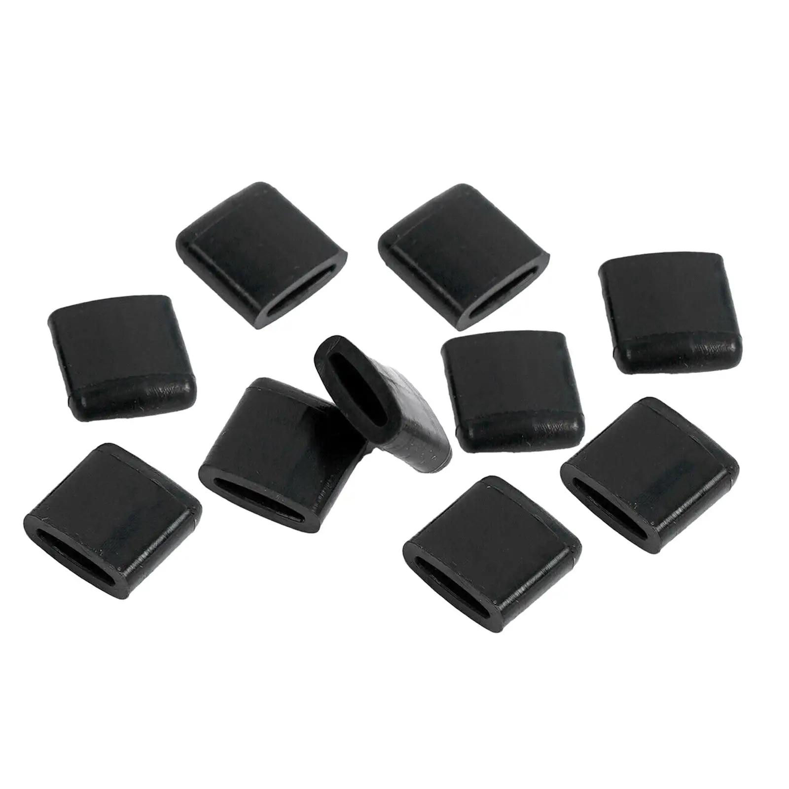 10Pcs Air Fryer Rubber Bumpers Rubber Tips Lightweight Protective Feet, Non Scratching Household Rubber Black Replacement Parts