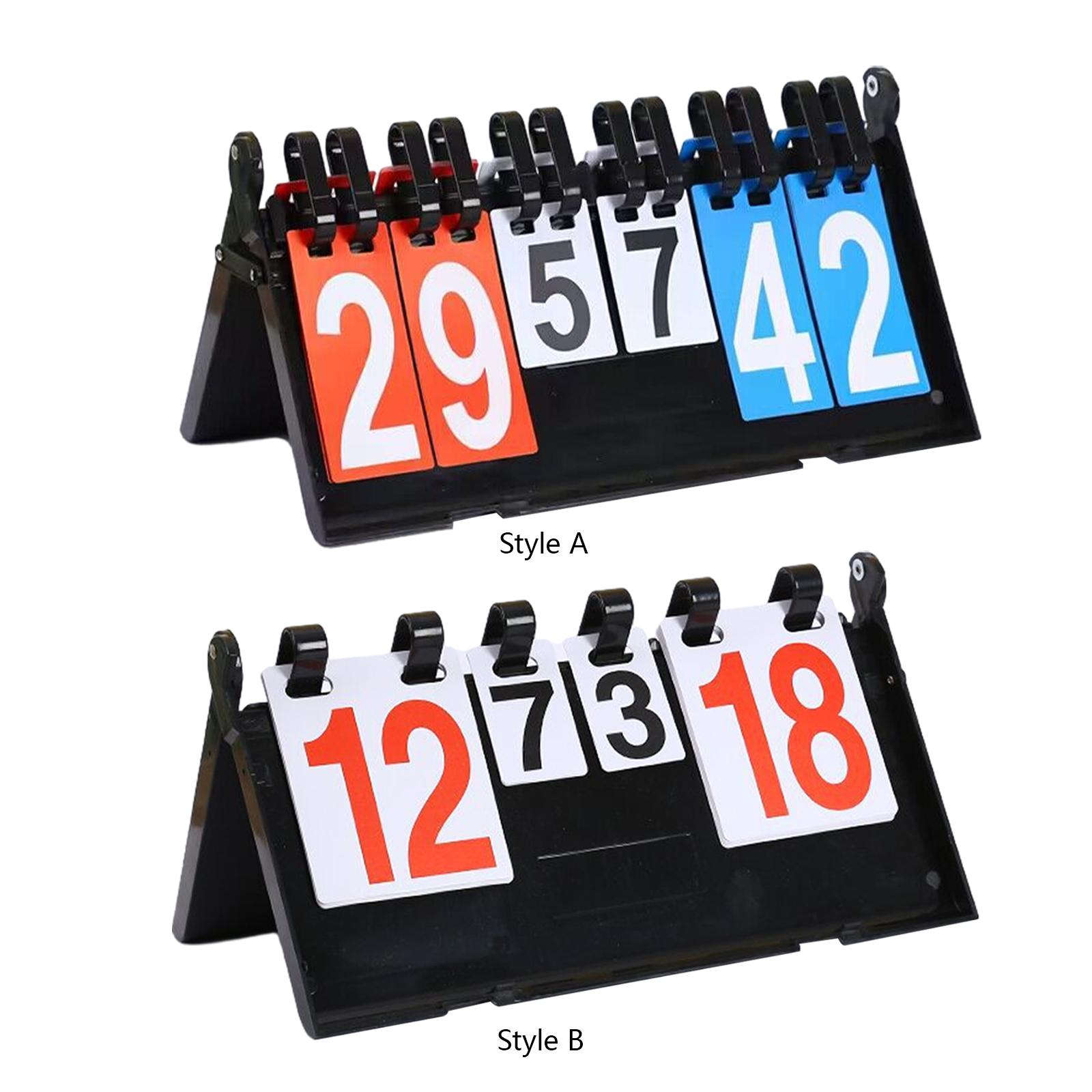 Score Board Portable Scoreboard Flipper for Team Games Baseball Competition