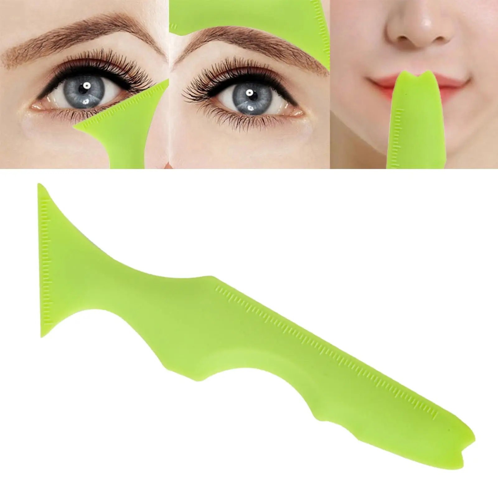 Silicone Eyeliner Stencil Eyeliner Aid Tool Eyebrow Pencil Stencil Reusable