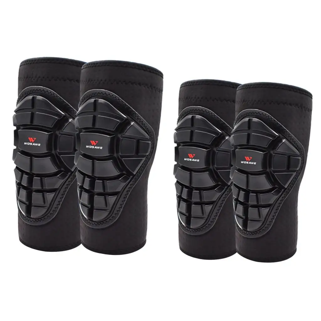 1 Set Knee Pads Elbow Pads Kit 2 in 1 for Skating Inline Skating Cycling