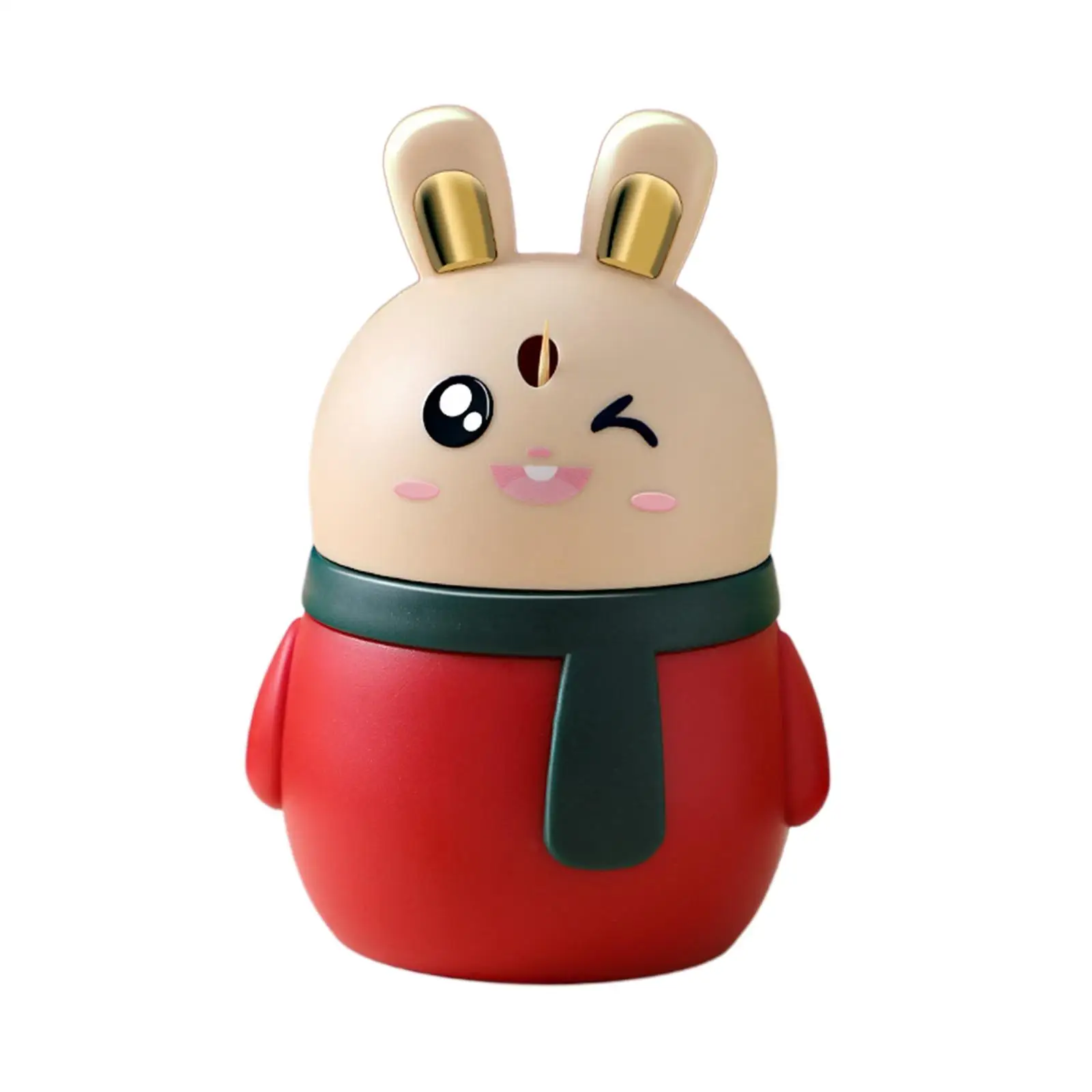rabbit Toothpick Container Holder Pressing , Just Press The Back Side of Rabbit Head Toothpick Storage Box Durable