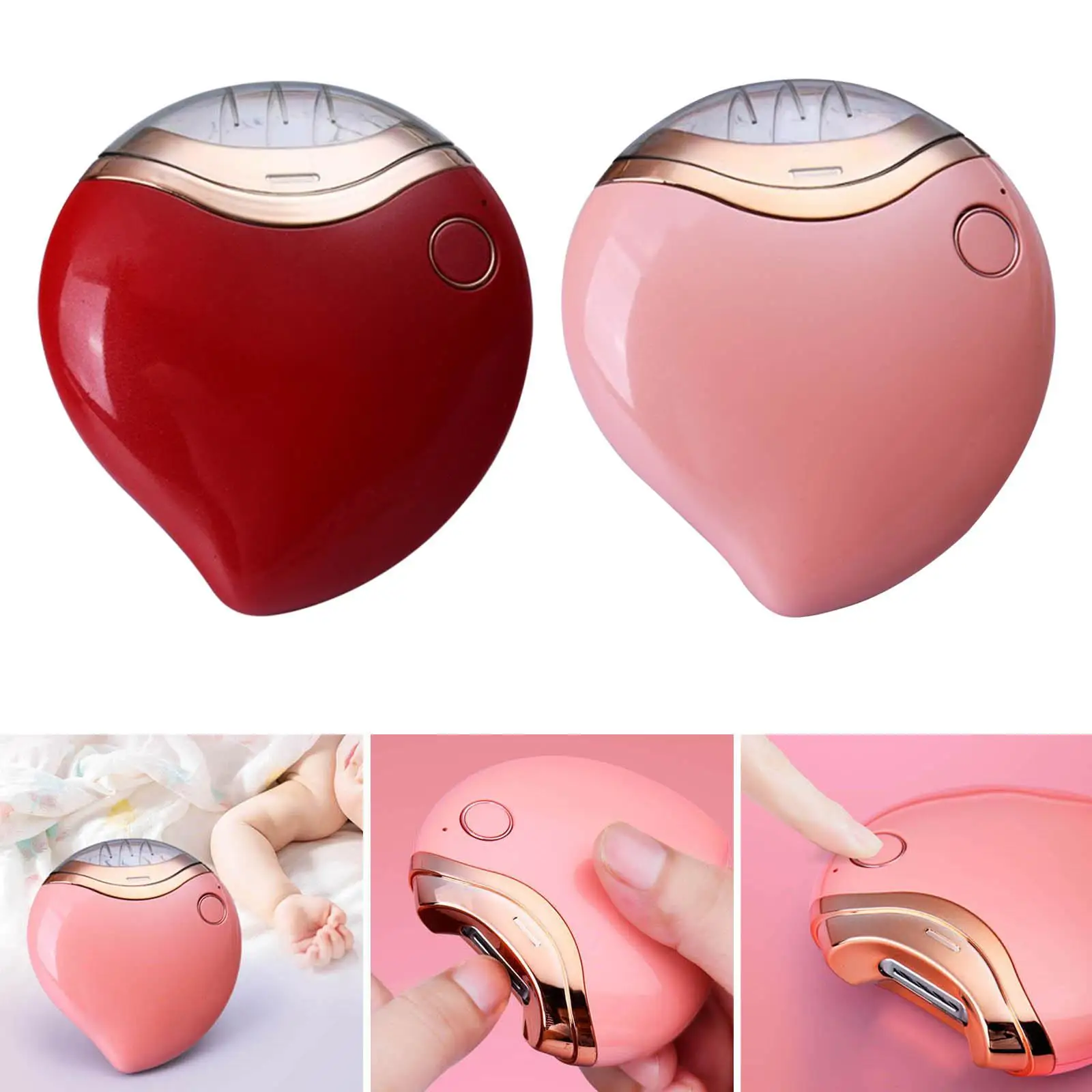 Electric Nail Clipper, Rechargeable Nail File Manicure Tool USB Nail Grinder Automatic Nail Trimmer, for Adult Baby Children