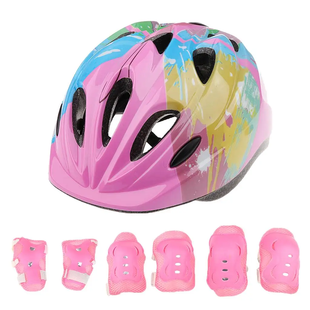 7 Pieces Kids Protective Gear Set for Scooter Cycling Roller Skating Skateboard