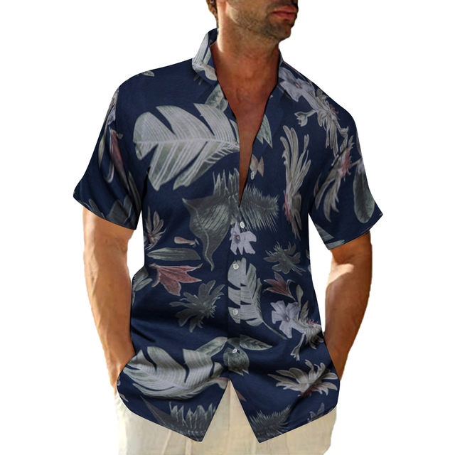 Summer Short Sleeve Beach Shirts Men Fashion Leisure Tops Seaside Beach  Hawaiian Printed Shirt Top Blouse Camisa Masculina - Shirts - AliExpress