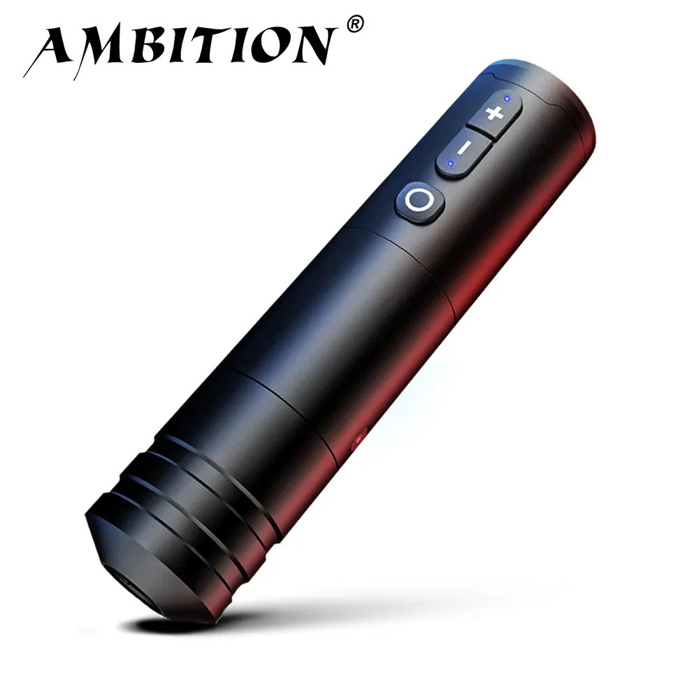 Best of Ambition Ninja Professional Wireless Tattoo Pen Machine 4mm Stroke Powerful Coreless DC Motor Digital Display For Artist Body Reviews & Tips