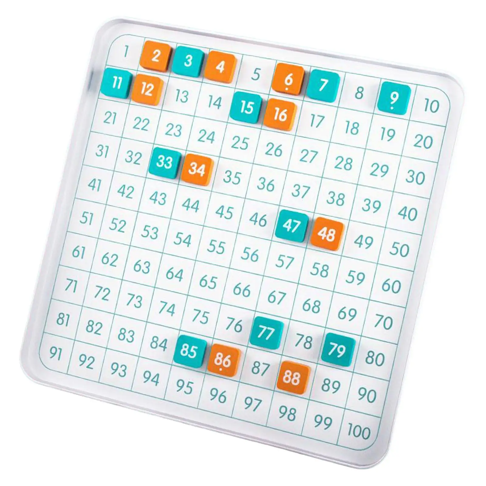 Montessori Number Puzzle Hundred Digital Board Math Toy for Preschool 3 4 5 Years Old Party Favors Birthday Gift Children