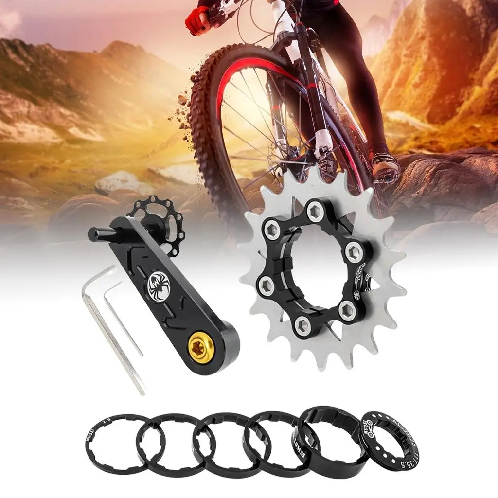 Bike Chain Guide  Bike  Road   Chain Guide Tensioner with Hollowed Design for Single Disc Sprocket