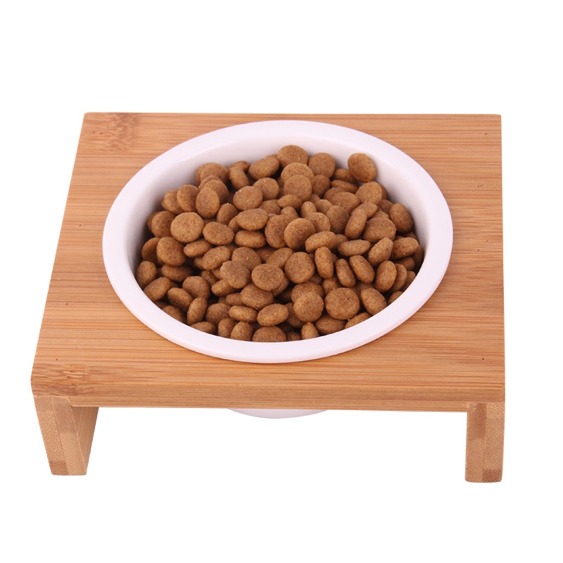 Title 9, E56C Bowl with Holder Ceramic Feeder Bowl D...