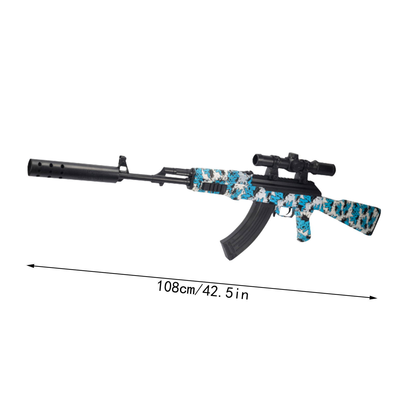 Ak47 Manual &Amp; Electric 2-In-1 Gel Ball Blaster Toy Eco-Friendly Splatter Automatic Water Beads Shooting Game Gun For Kids