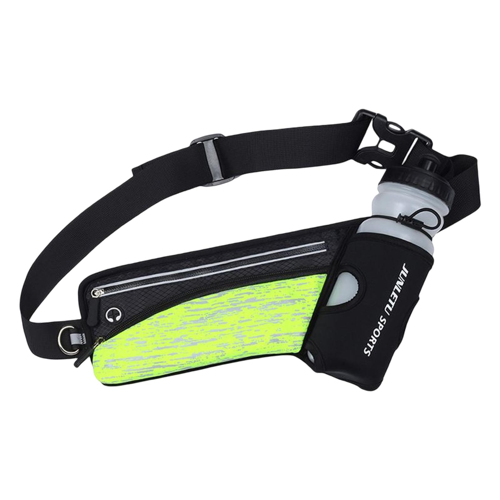 Running Belt Fanny Bag Sports Pockets Women Men with Headphone Hole Purse Waist for Workout Runners Mountaineering Fitness