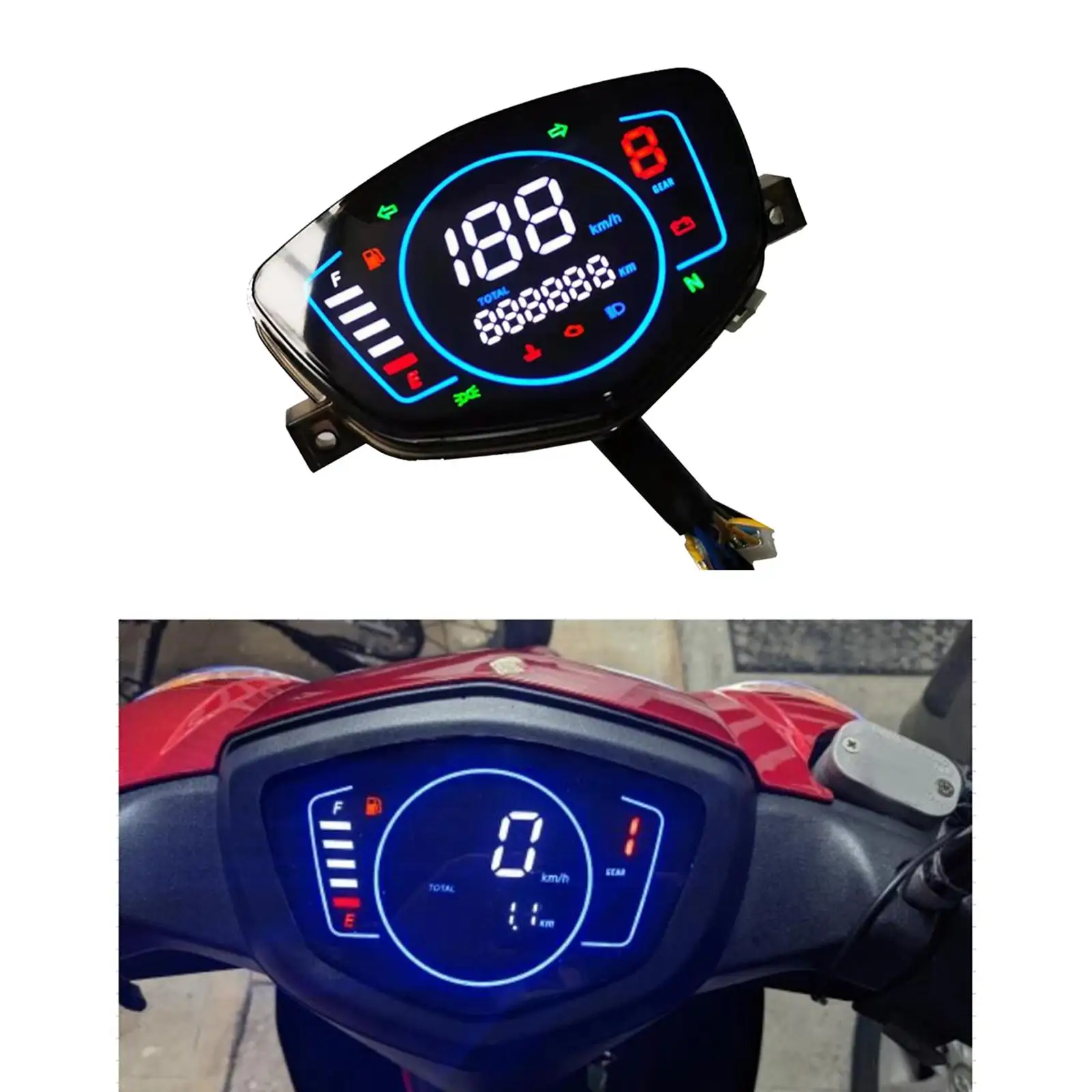 LED Digital Speedometer for Yamaha LC 135 Replace Parts High Quality