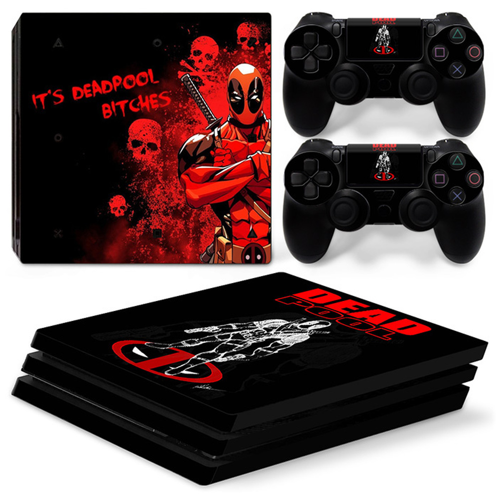 Виниловая наклейка для PS4 Pro Deadpool из ПВХ, наклейка для консоли,  контроллеры DualSense, пылезащитная Защитная Наклейка | AliExpress