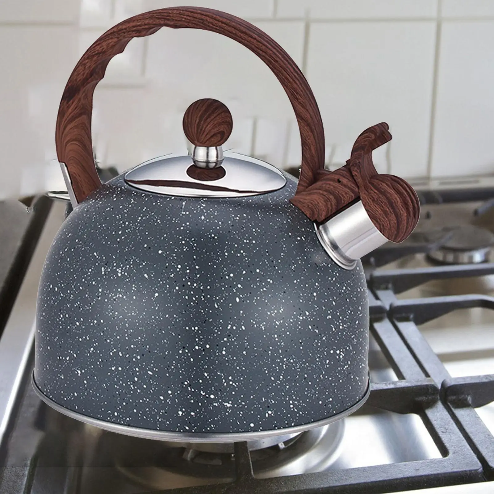 Portable Whistling Kettle Hiking Teapot Teapot Kettle for Picnic Outdoor
