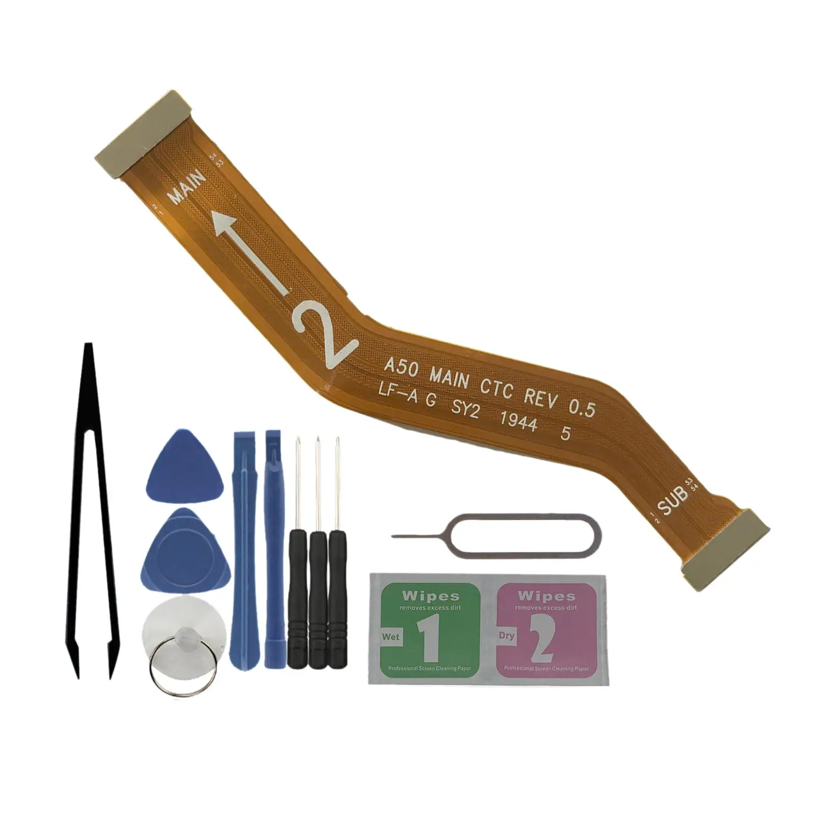 Mainboard LCD Flex Cable Connector Repair Part Flex Ribbon Cable Main Board Connector Replacement for Samsung  A50 A505