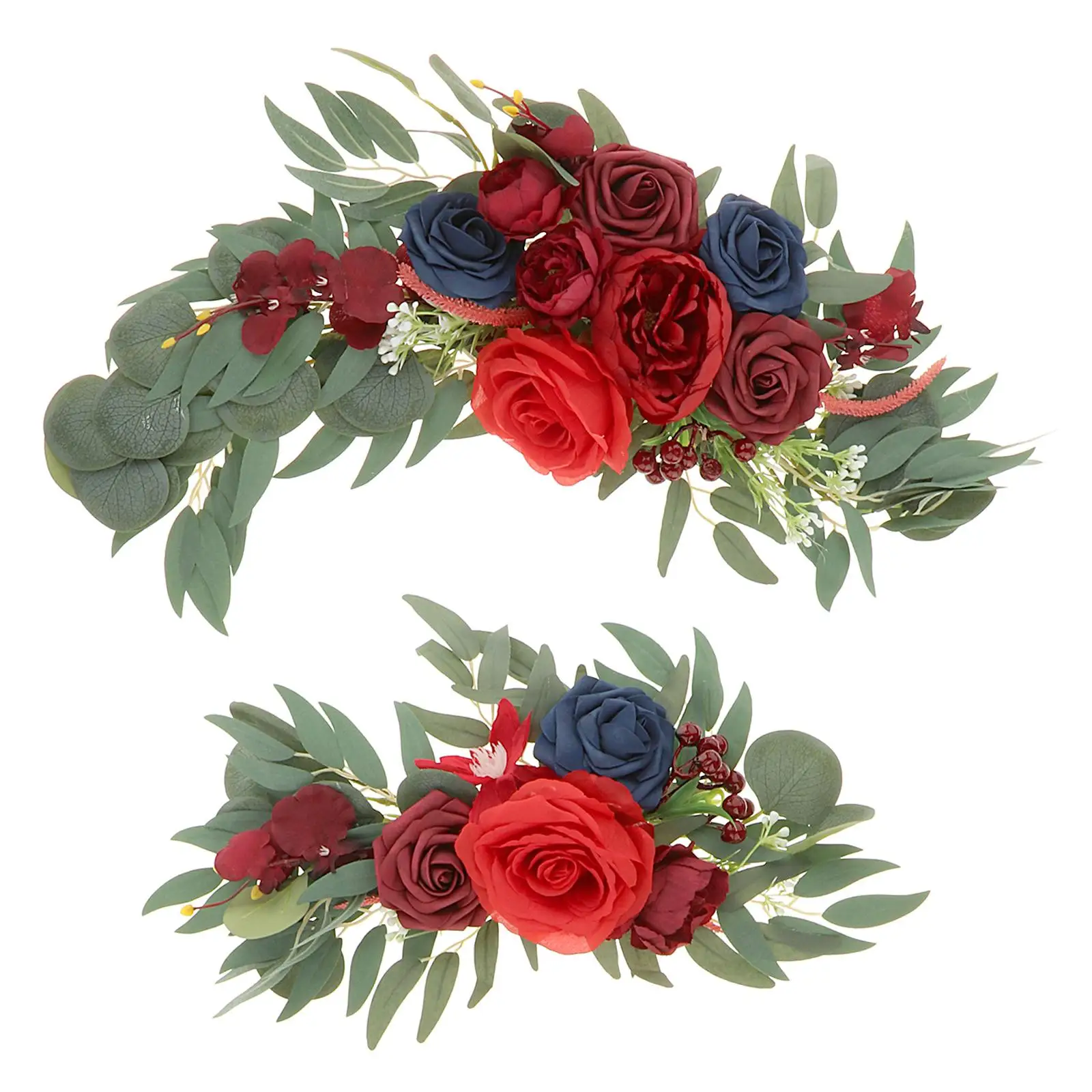 2 Pieces Artificial Flower Swag Wedding Arch Flowers for Wedding Table Centerpieces