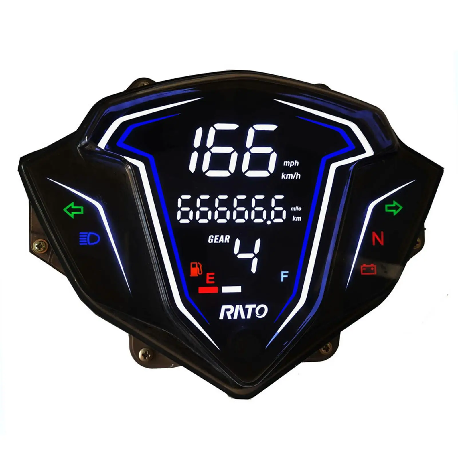 Motorcycle Digital Instrument Tachometer Meter Gauge Modification Part for 