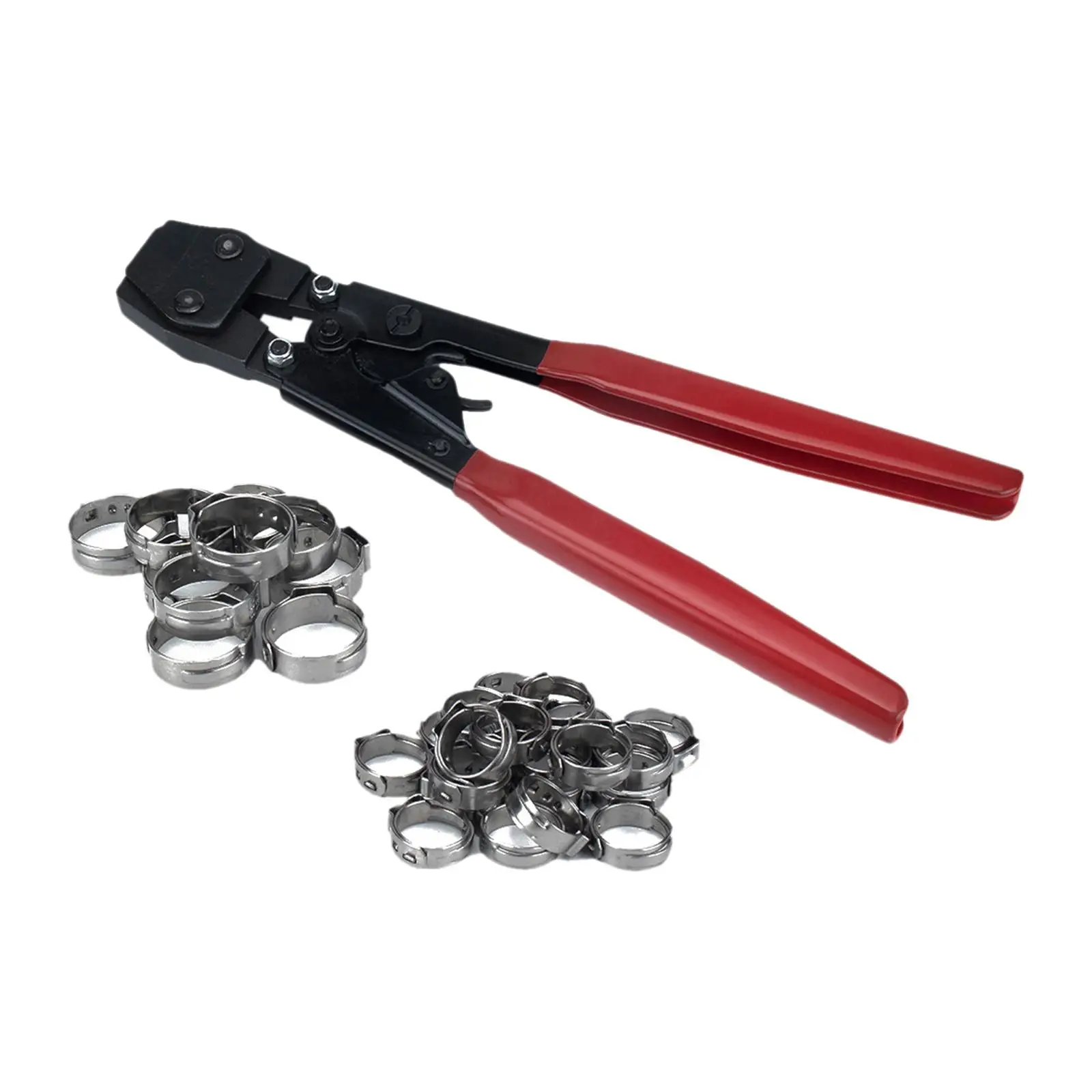 Universal Pex Clamp  Tool Clamp Pliers with Red Rubber Handle Fittings