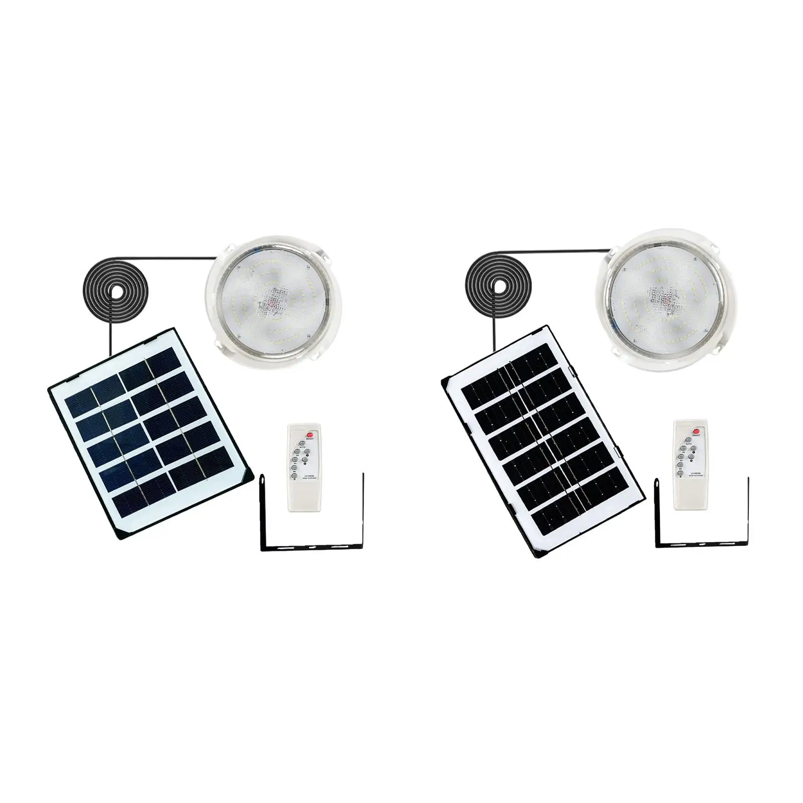 Modern Indoor Solar Ceiling Light Lighting Fixture IP65 Waterproof Remote Control with Line Solar Power Lamp for Outdoor Home