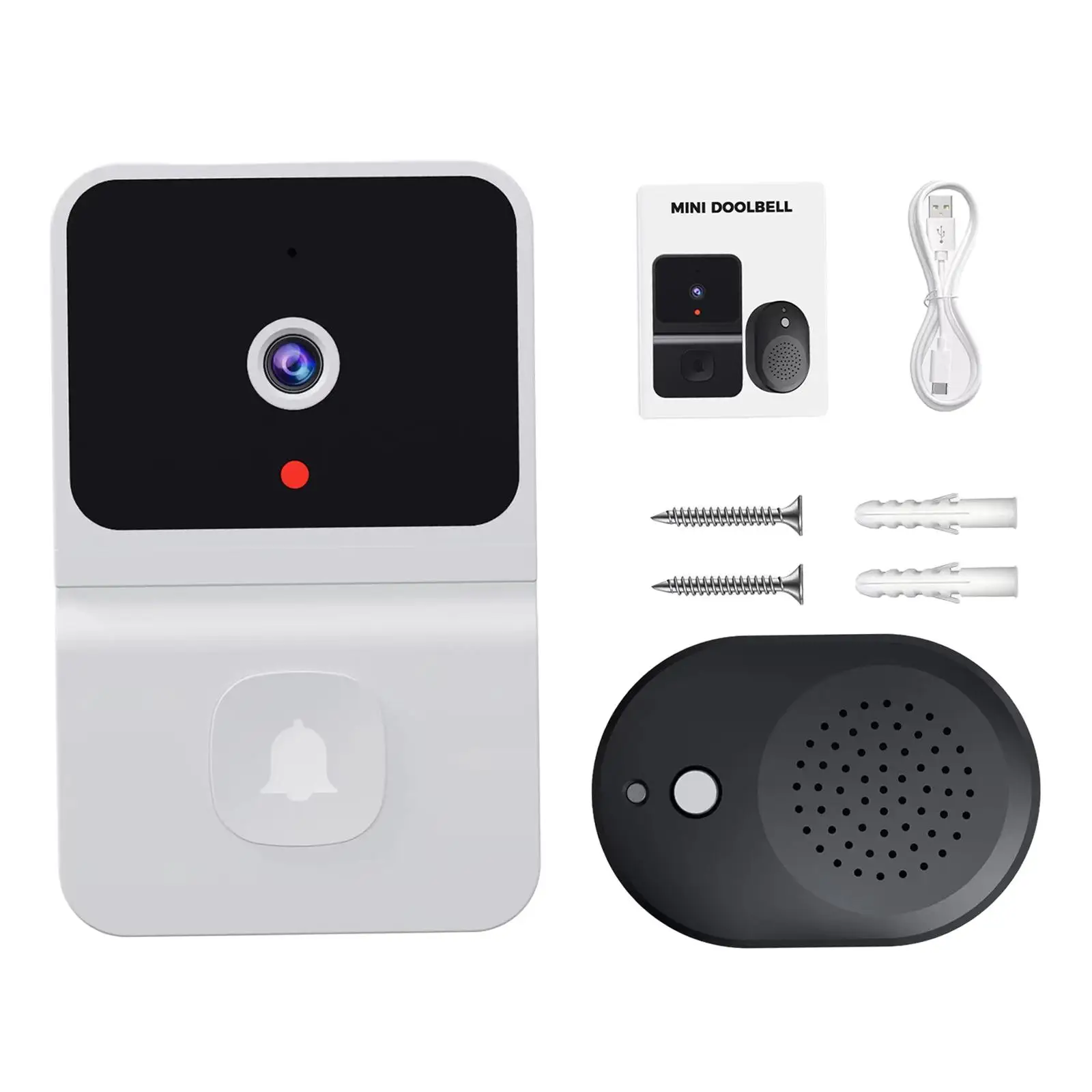 Doorbell Camera Wireless Two Way Audio Battery Operated Remote Clouds Storage Device Video Doorbell Door Chime Night View