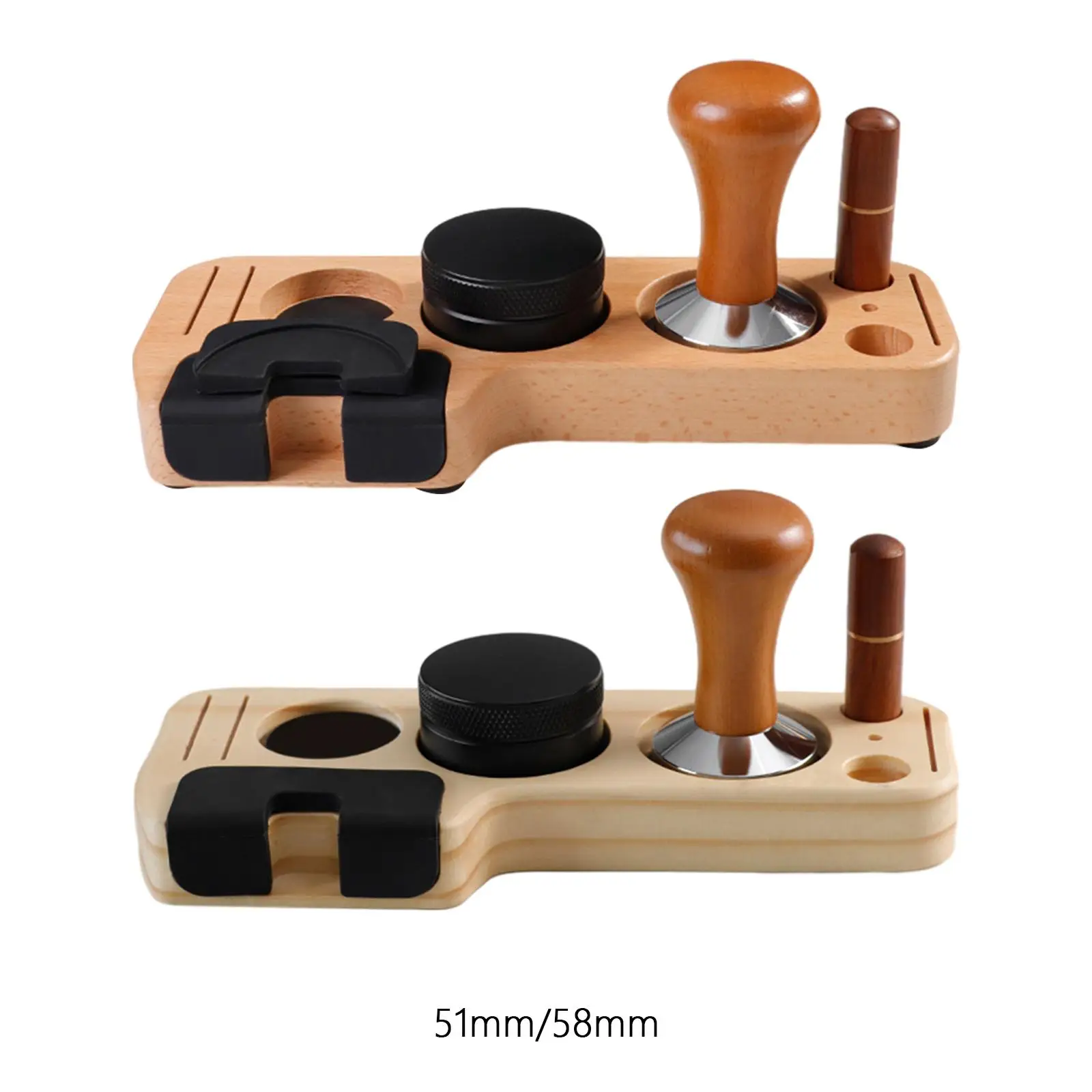 Espresso Tamping Stand Set Barista Part Multipurpose Espresso Accessories Kits for Counters Tearoom Worktop Cafes Coffee Bar
