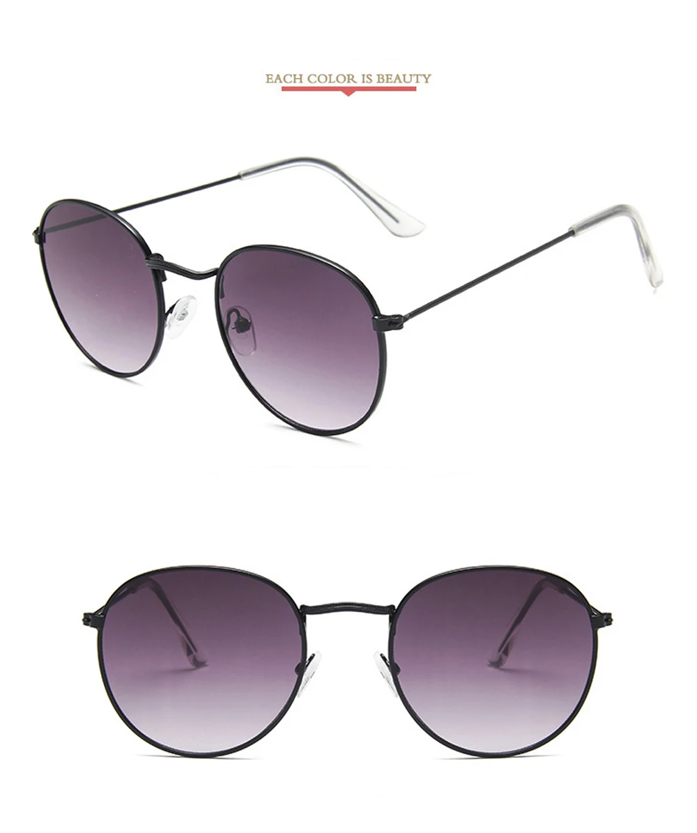 Vintage verspiegelte Sonnenbrille Herren und Damen Retro Sonnenbrille mit Metallrahmen Outdoor-Mode Brillen – Detail 22