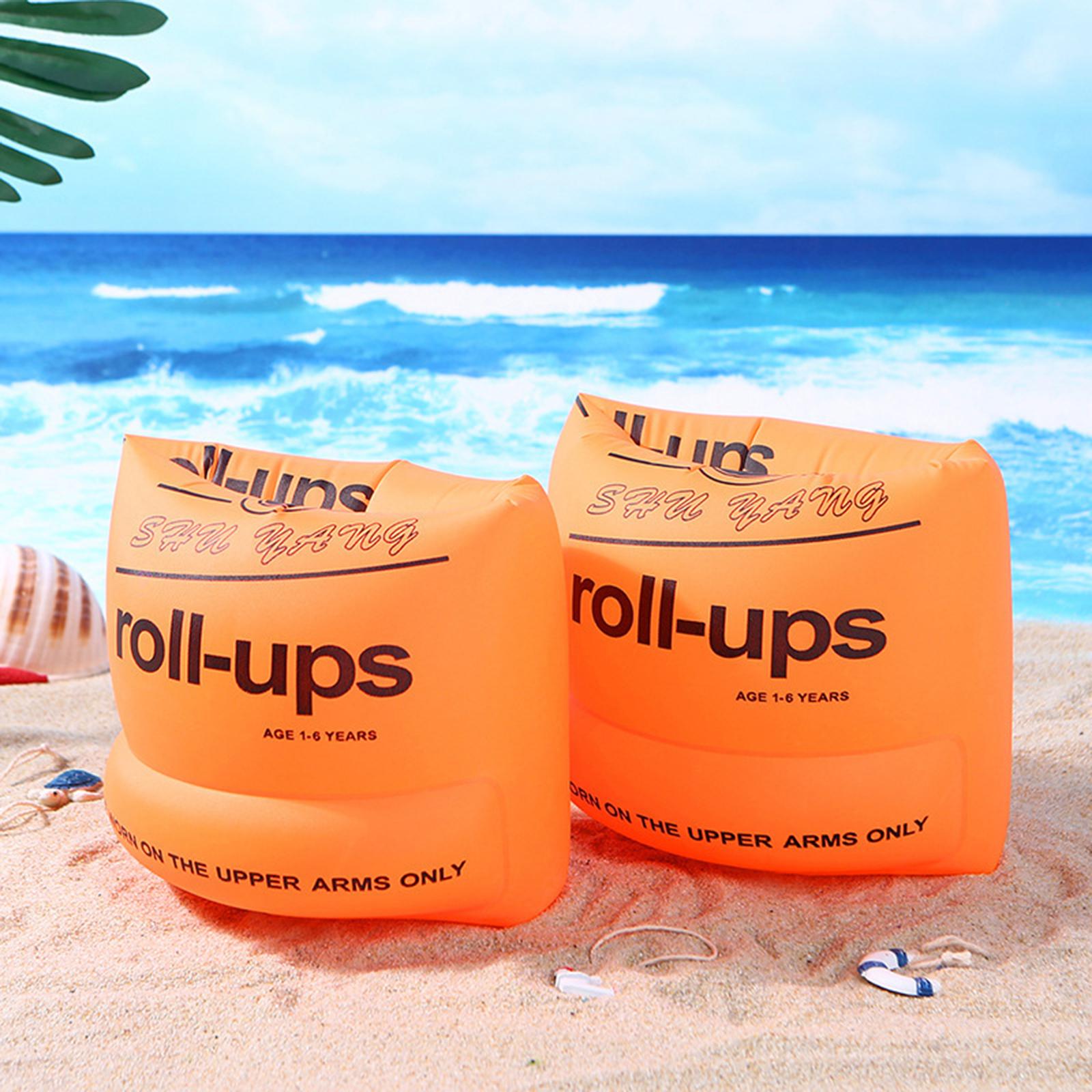 PVC Inflatable Swimming Rings Tube Armlets Kids Adult Tube Arm Bands Floater Ring Safety Sleeves for Water Sports Swimming Pool