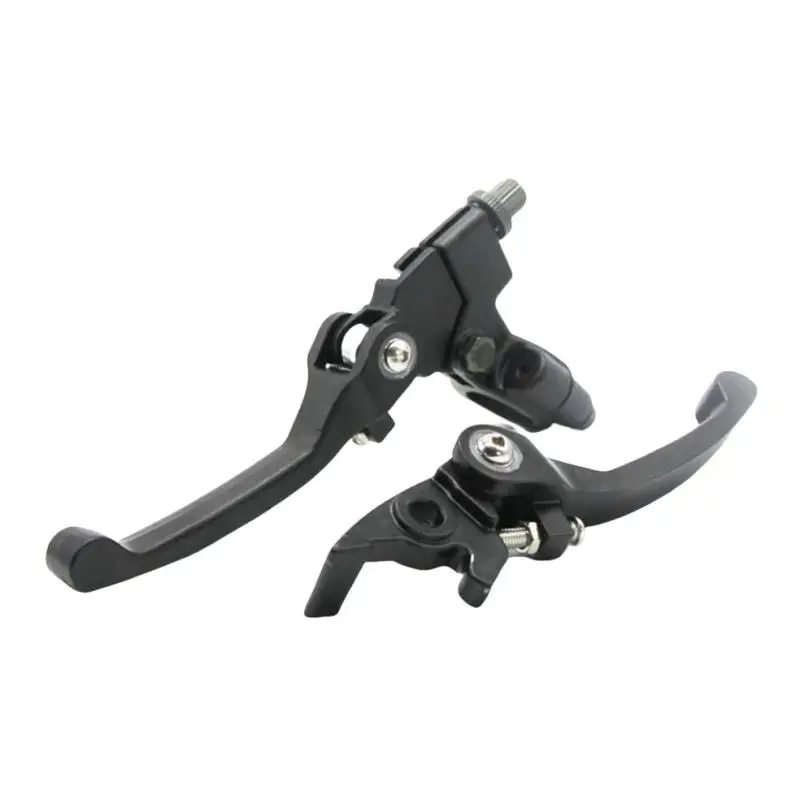 Folding Left & RightClutch & Brake Handlebar Grip Lever for Motrobike Black