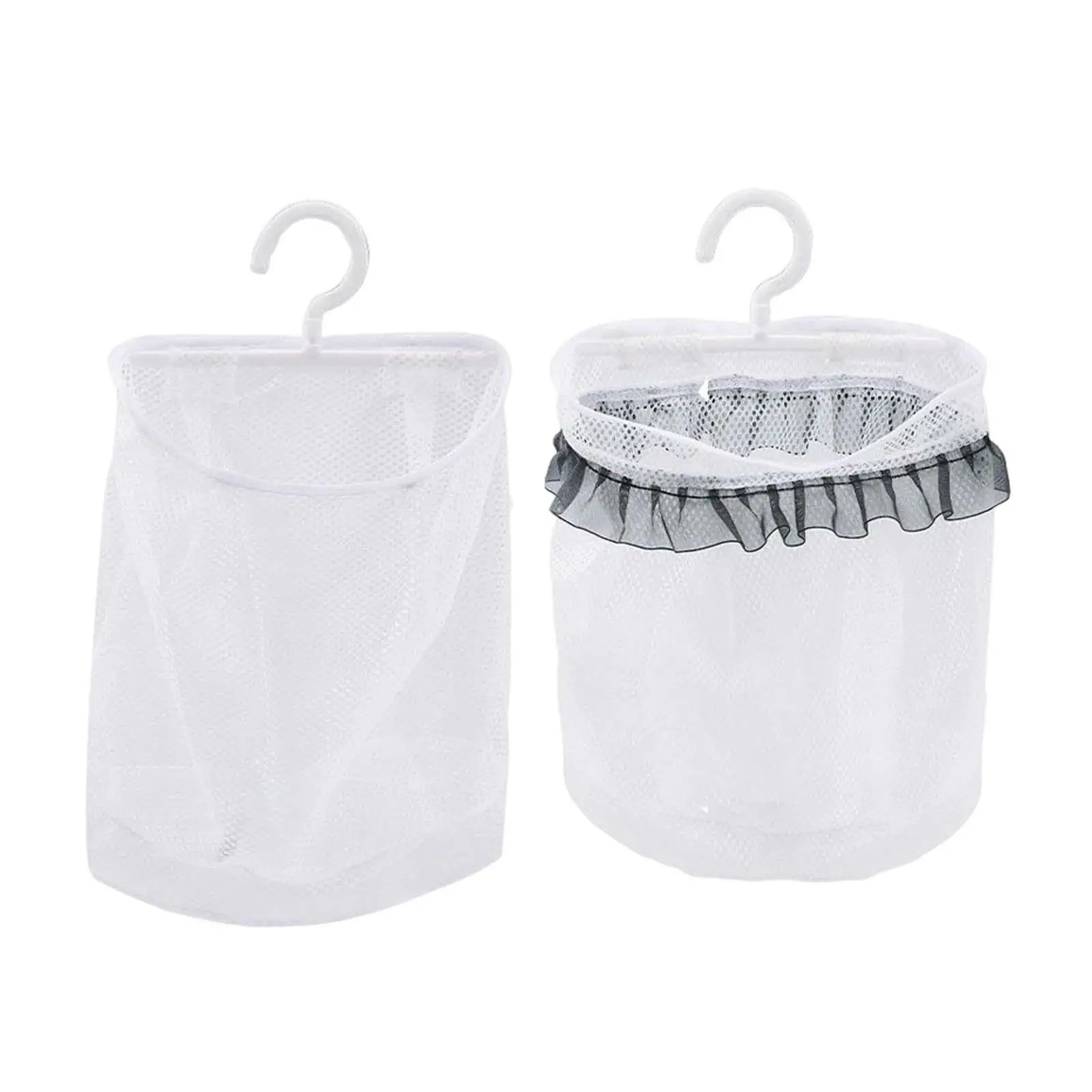 Clothespin Bag with Hanger Breathable Mesh Nets for Bathroom Travel Hotel