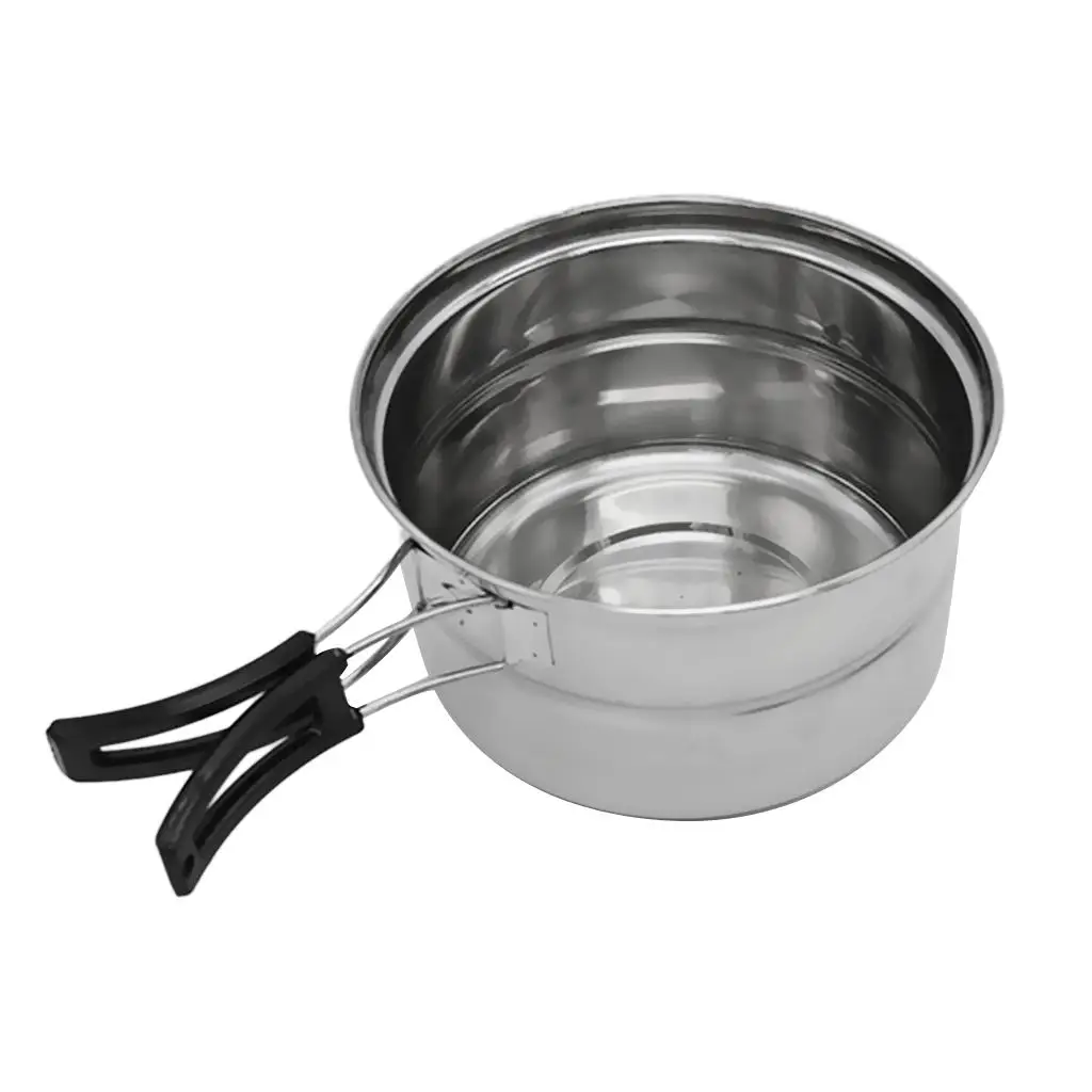 Non-stick Stockpot Fish Frying Pan and Steaming Rack Outdoor Cooking Utensil for BBQ