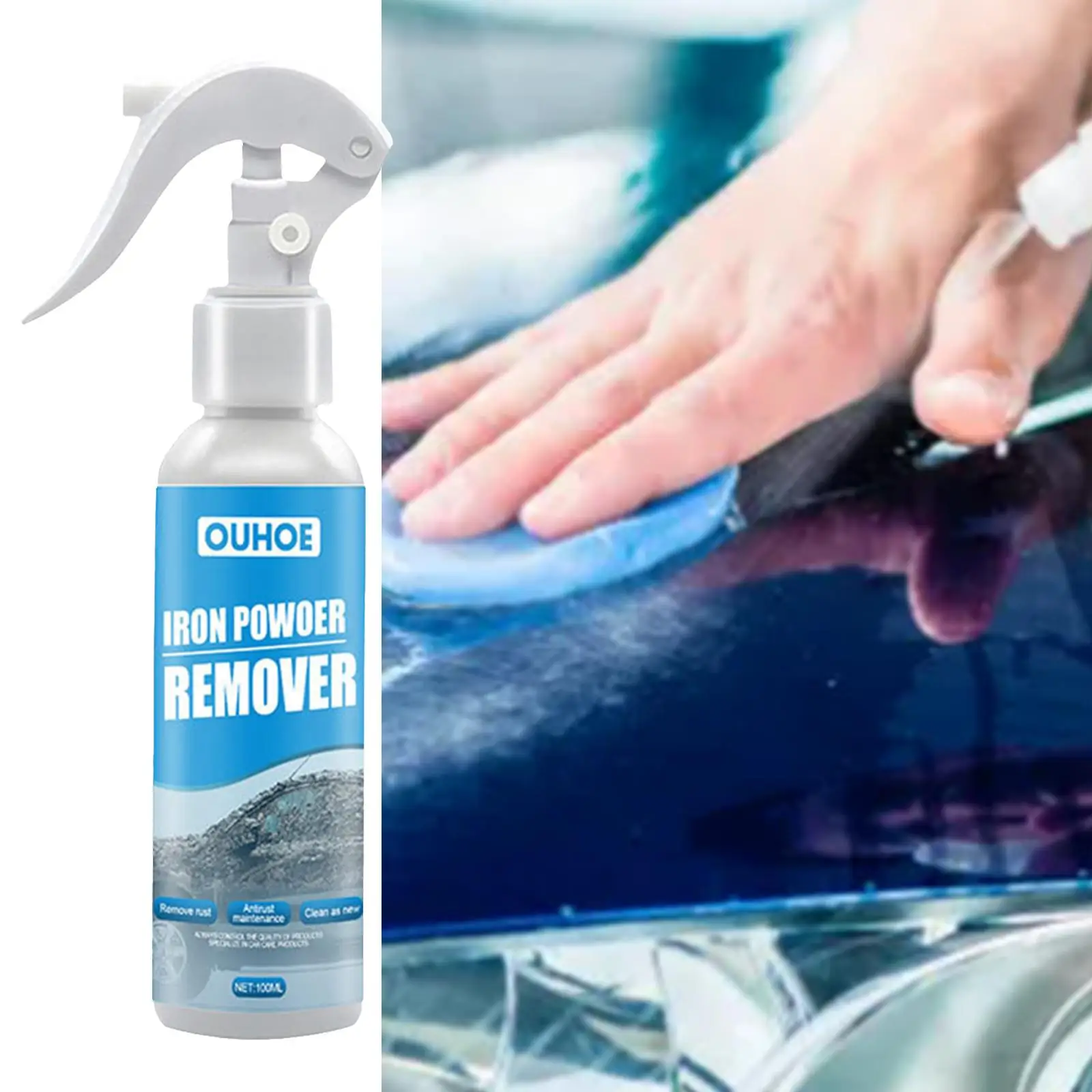 Rust Remover Spray Car Maintenance for Home Cleaning Tool Door Hinges 100ml