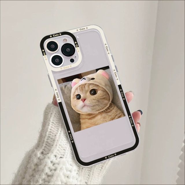 Funny Beluga Cat Phone Case For iPhone 11 12 Mini 13 14 Pro XS Max X 8 7 6s  Plus 5 SE XR Shell - AliExpress