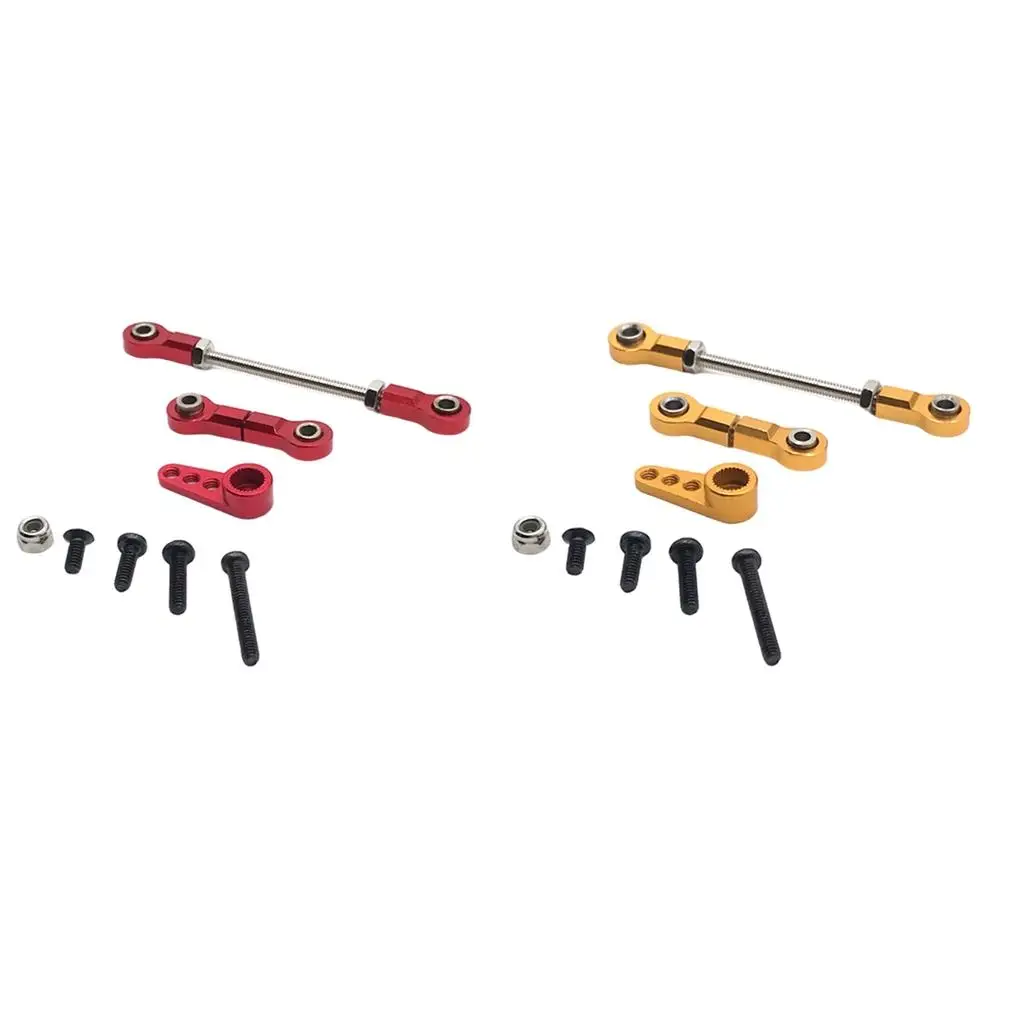 2Pcs Assembly Steering Rod Upgrade Parts Spare Parts Servo Link Linkages for Wltoys K969 K979 Hobby Accessory Parts DIY 