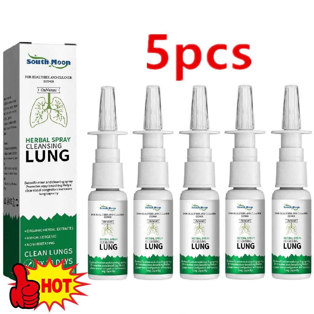 Best of 5X 20ml Lung Detox Herbal Cleanser Spray For Smokers Clear Nasal Congestion Anti Snoring Solution Stop Snore Relief Spray Nose Reviews & Tips