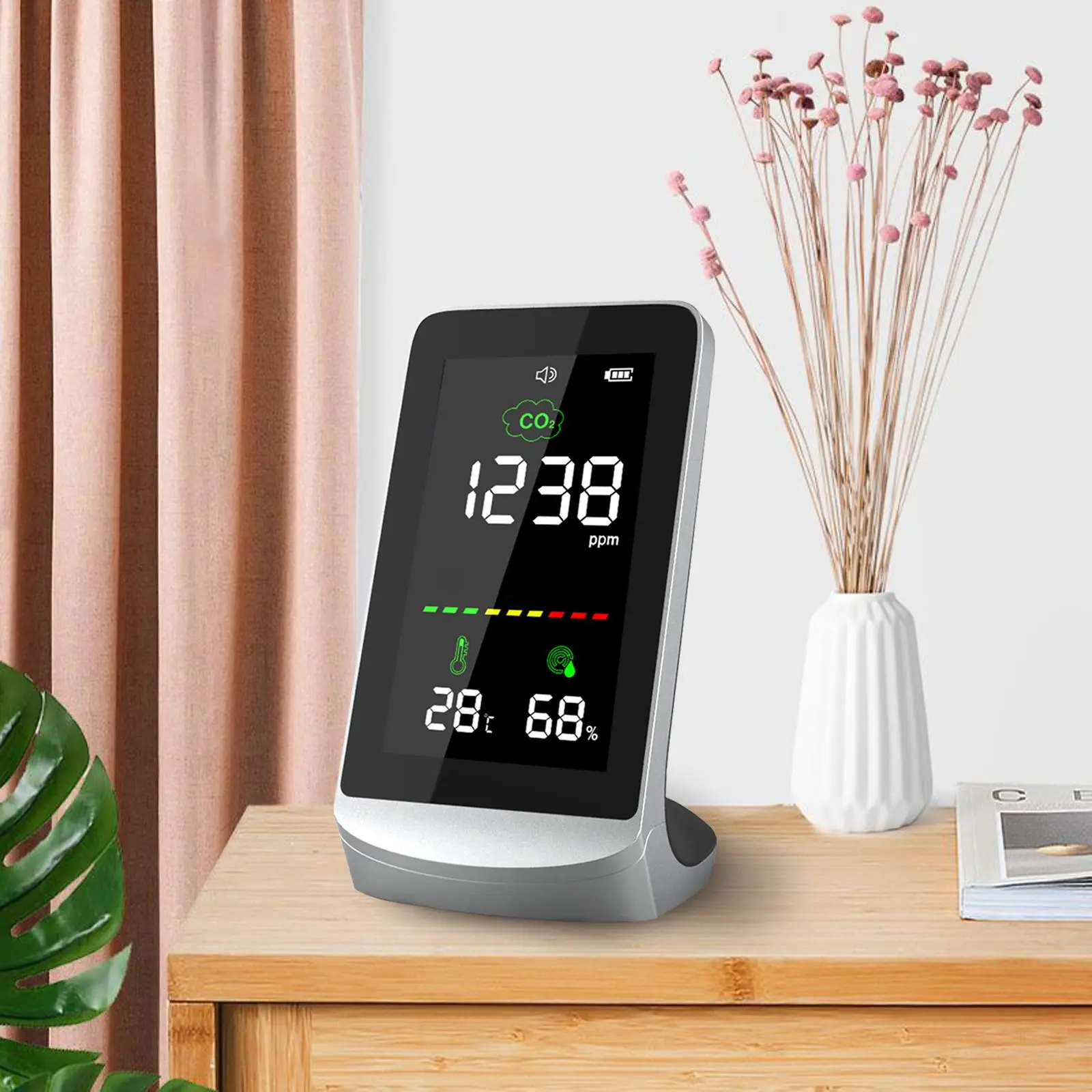 Air Quality Monitor High  Carbon Dioxide for Office Garden