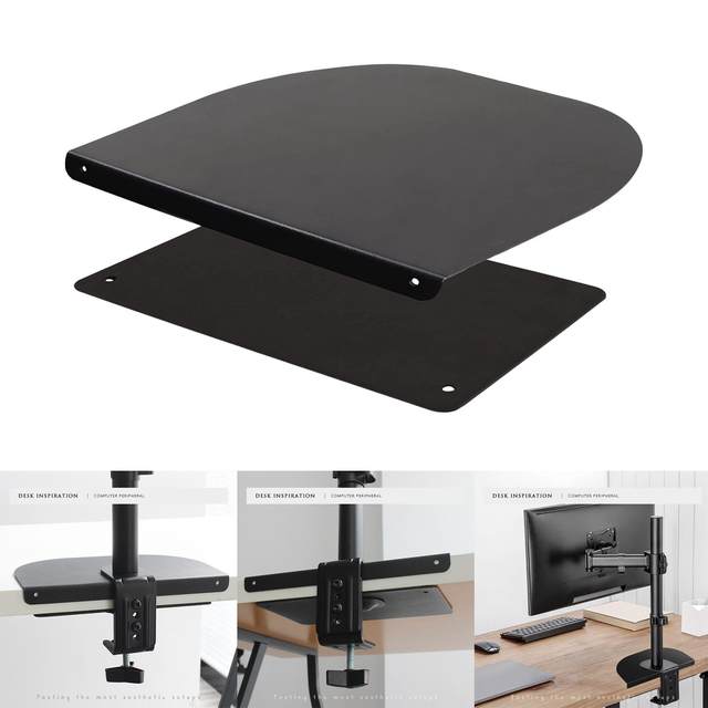 Monitor Reinforcement Steel Mount Plate Easy to Use Black Durable Anti Scratch Sheet