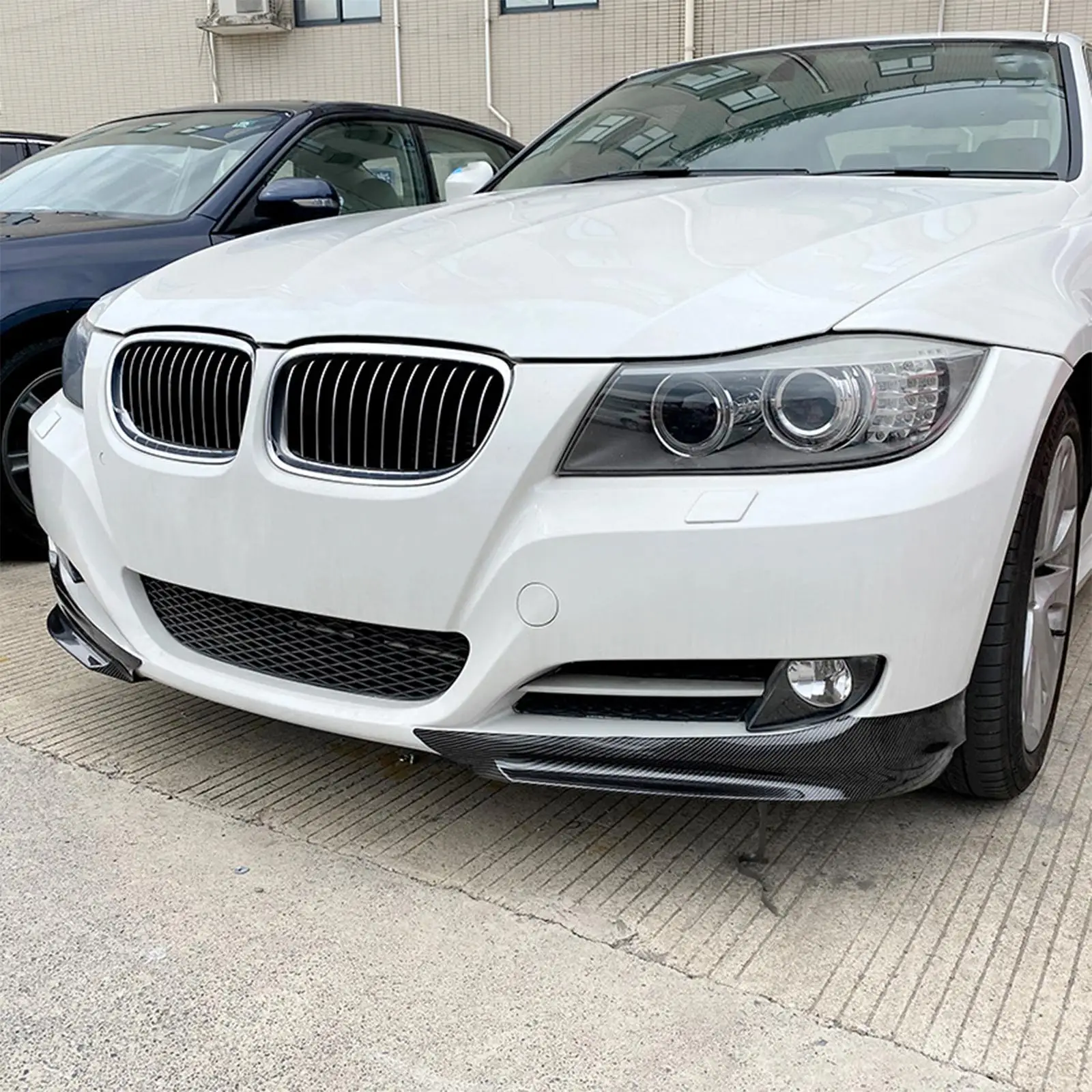 Front Bumper Lip Protector Splitter Trims Cover for BMW 3 Series Lci