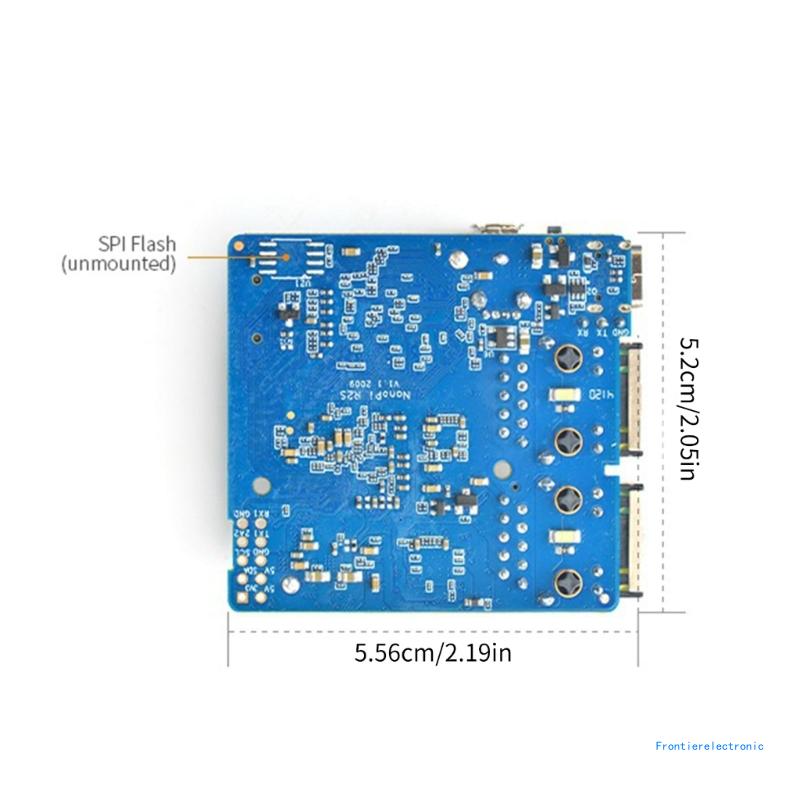 Placa desenvolvimento nanopi r2s rk3328 2gigabit networkports