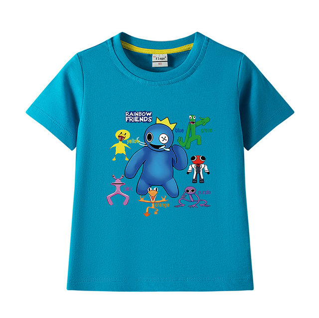 Kids Rainbow Friends Shirt Blue Yellow