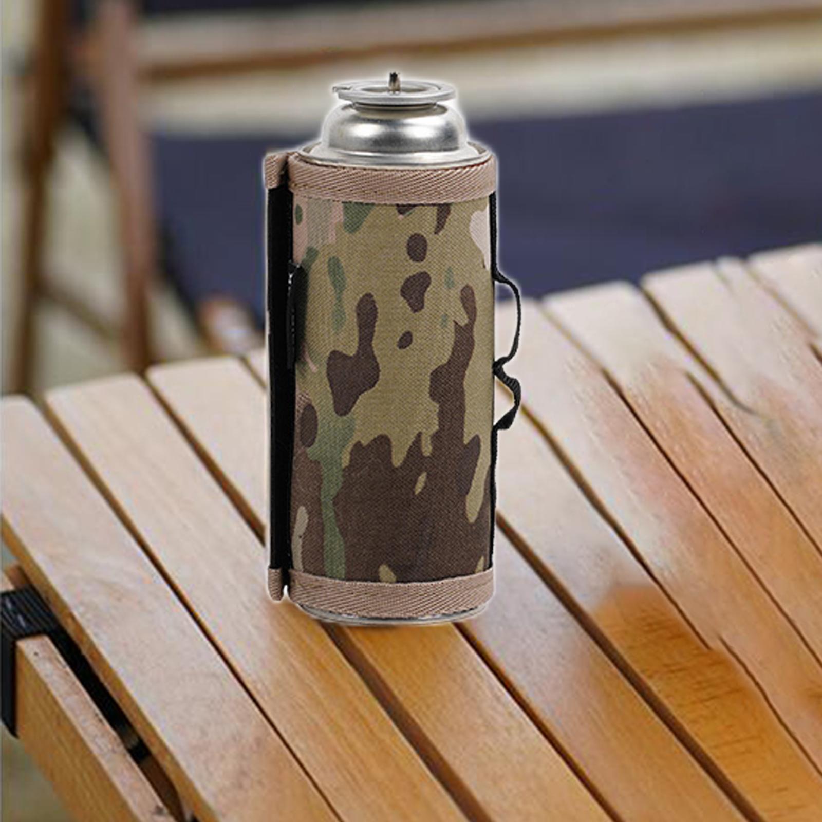 Portable Gas Tank Protective Case Fuel Cylinder Canister Storage Bag Gas Tank Holder Cover for Tool Hiking Cooking Outdoor BBQ