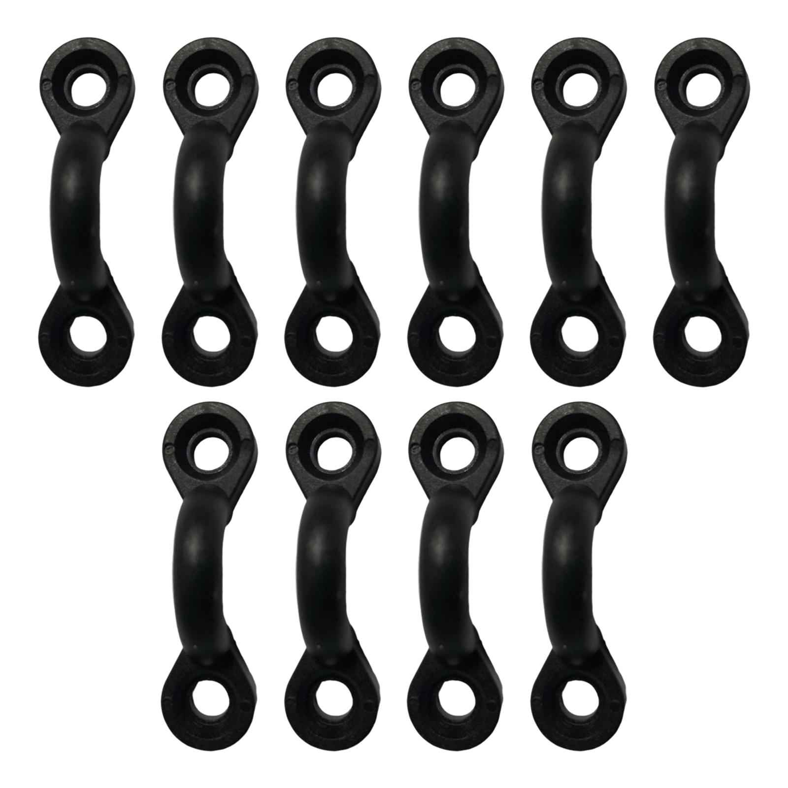 10 Pcs Kayak Eyelet Tie Down Loop Deck Fitting Rigging Deck Loop Deck Fitting Nylon Pad Eyes